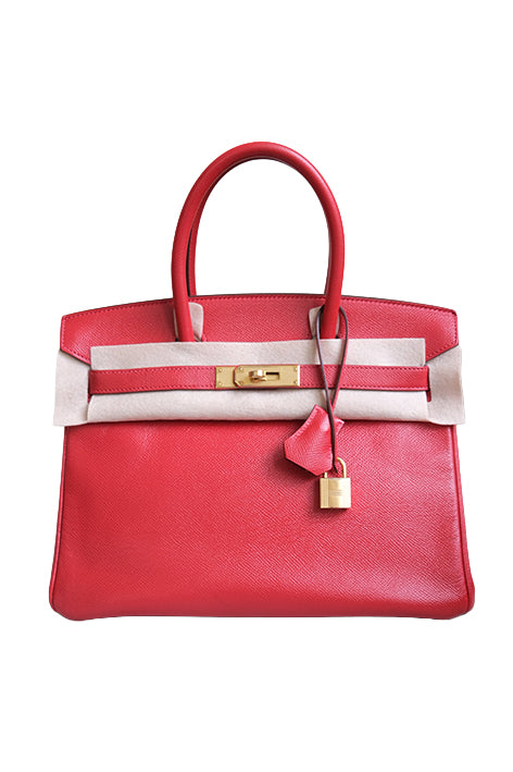 Birkin 30 Rouge Casaque Gold Hardware