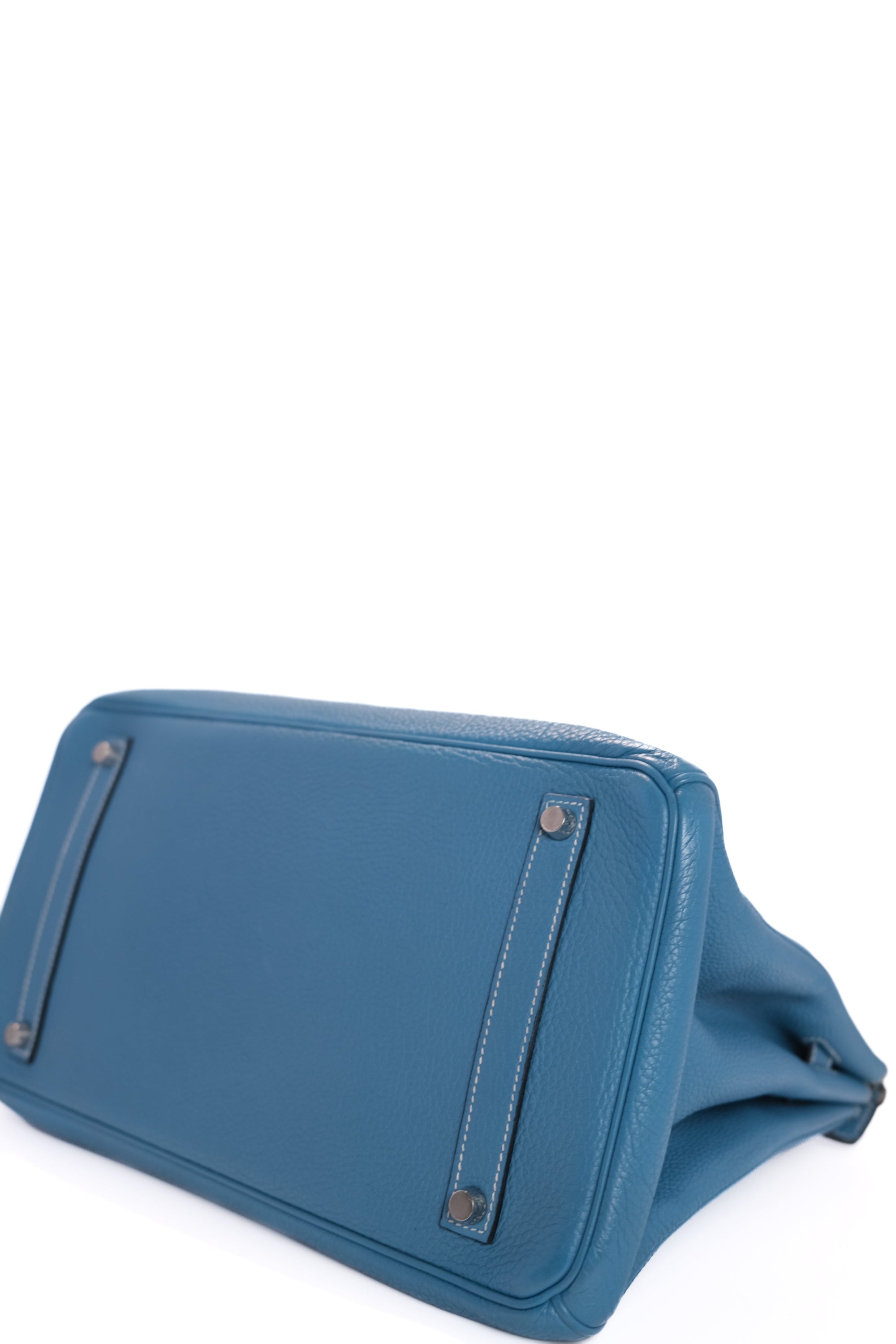 Birkin 35 Bleu Jean Palladium Togo