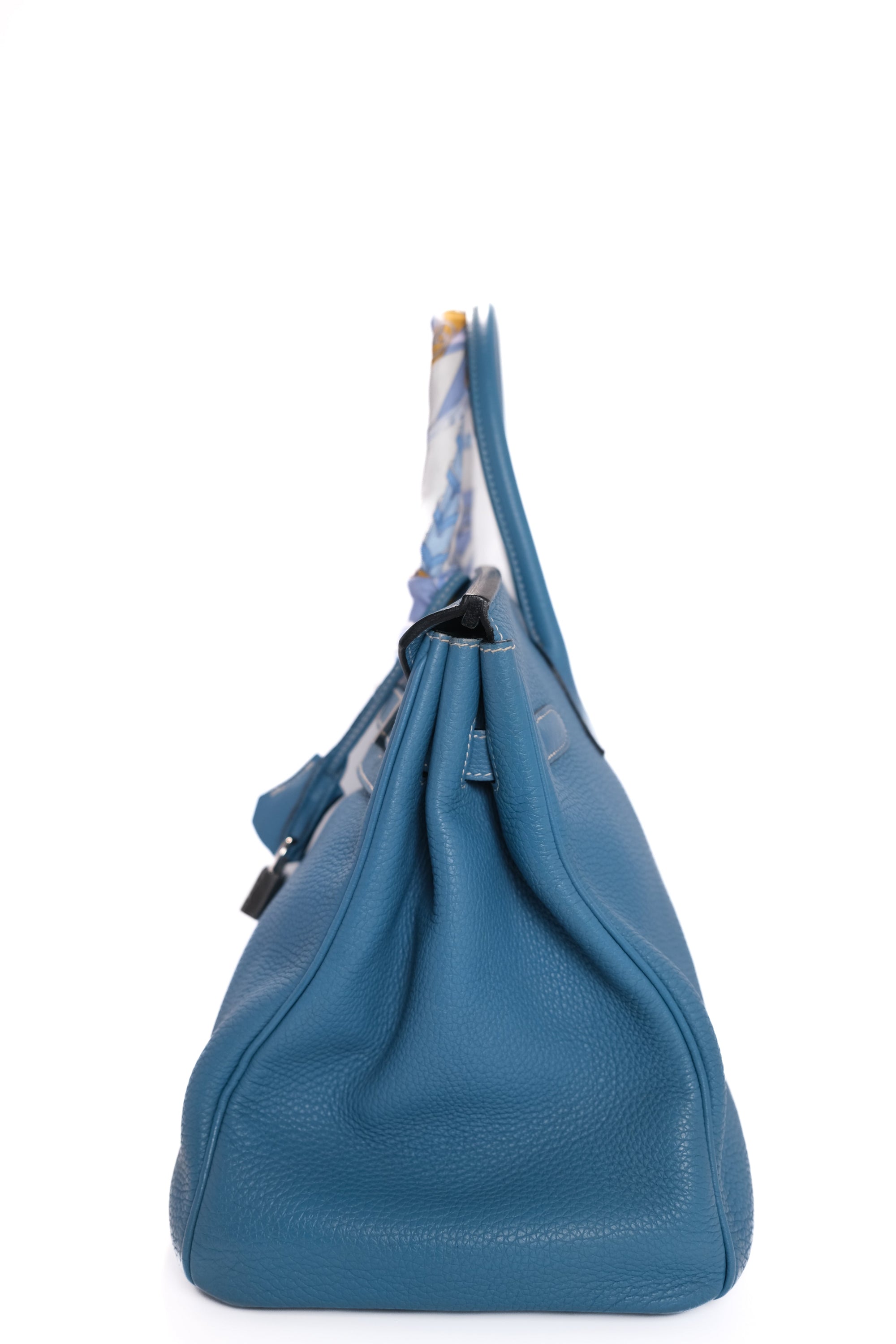 Birkin 35 Bleu Jean Palladium Togo
