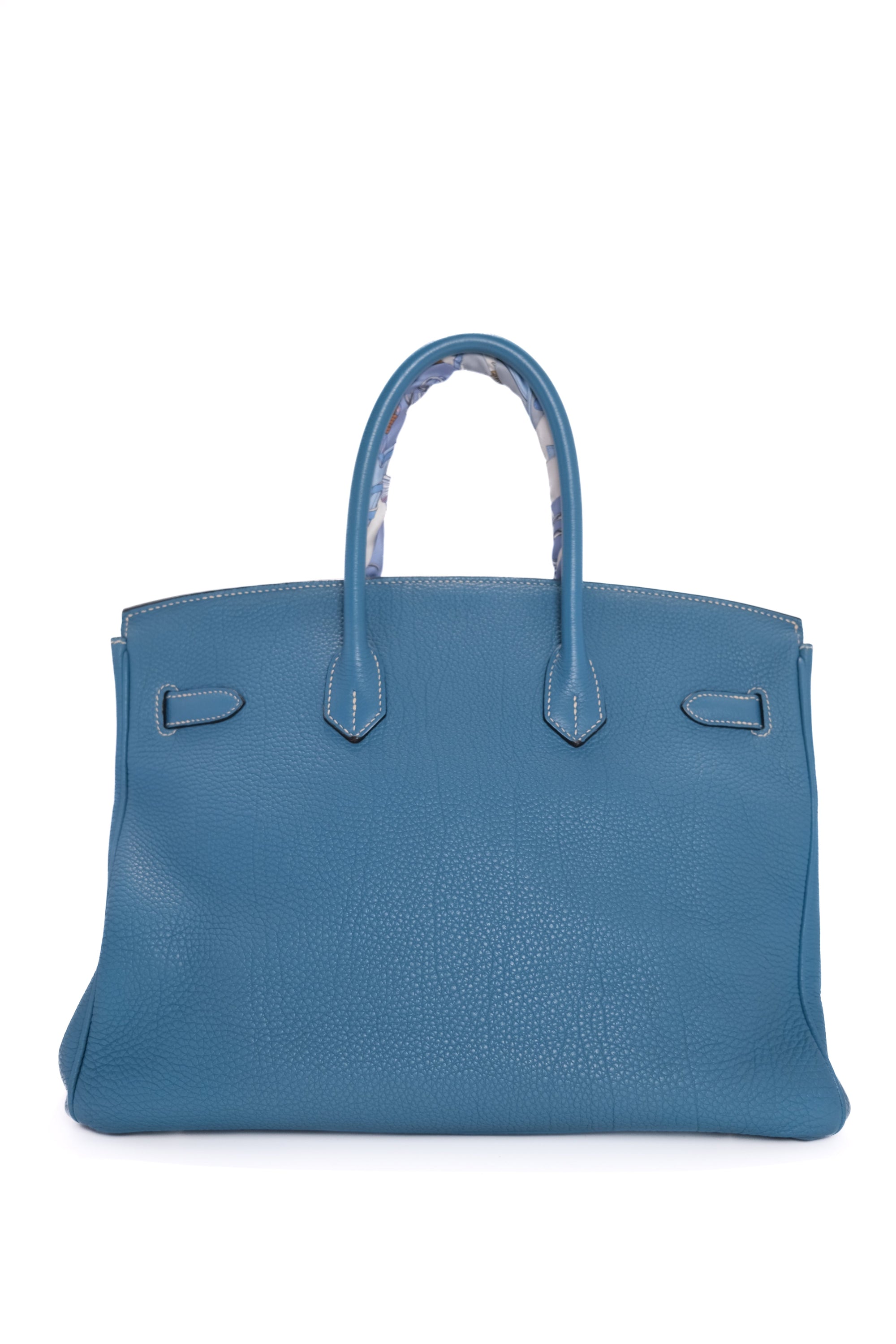 Birkin 35 Bleu Jean Palladium Togo
