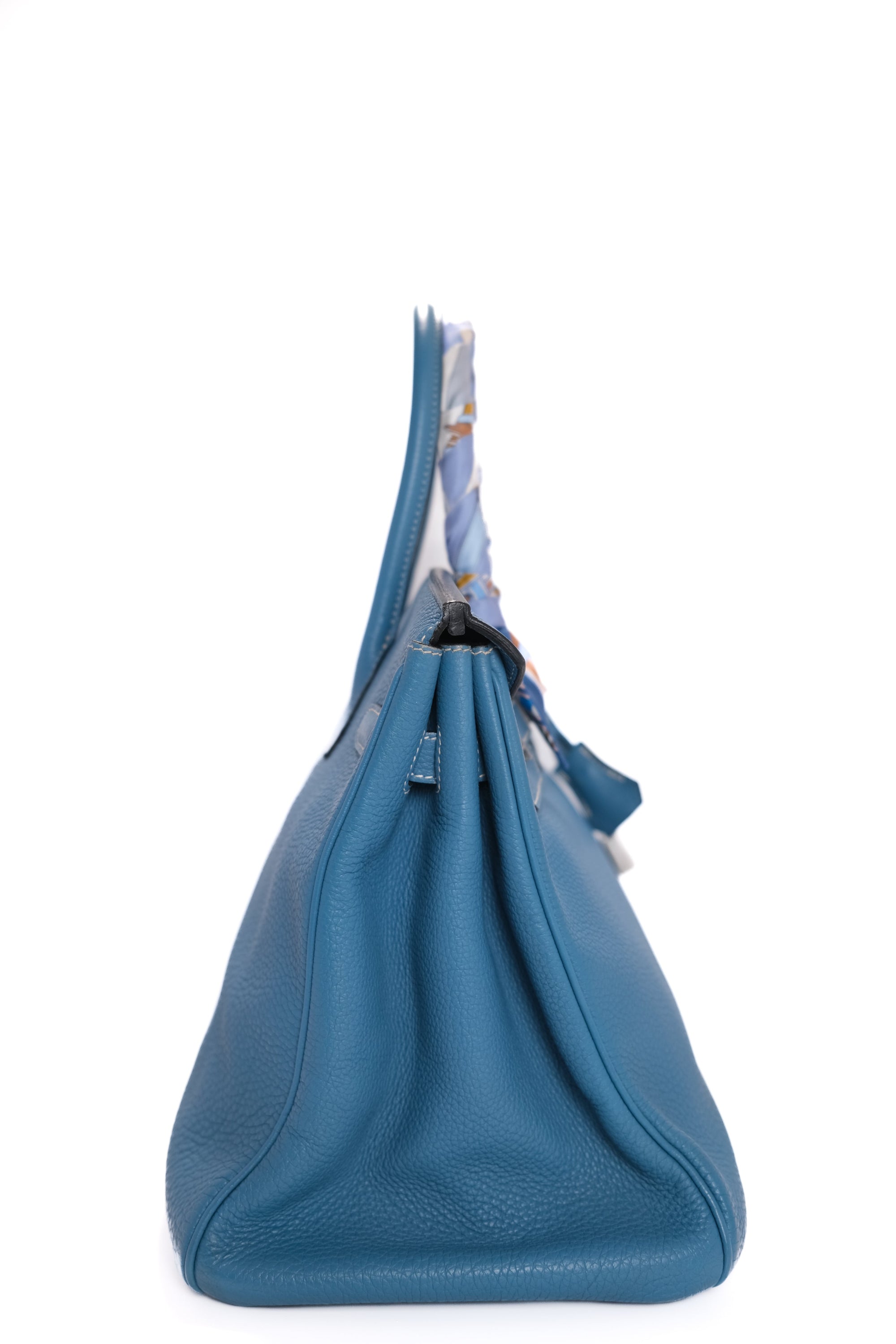 Birkin 35 Bleu Jean Palladium Togo