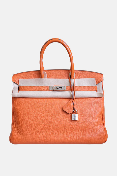Birkin 35 Orange H PHW