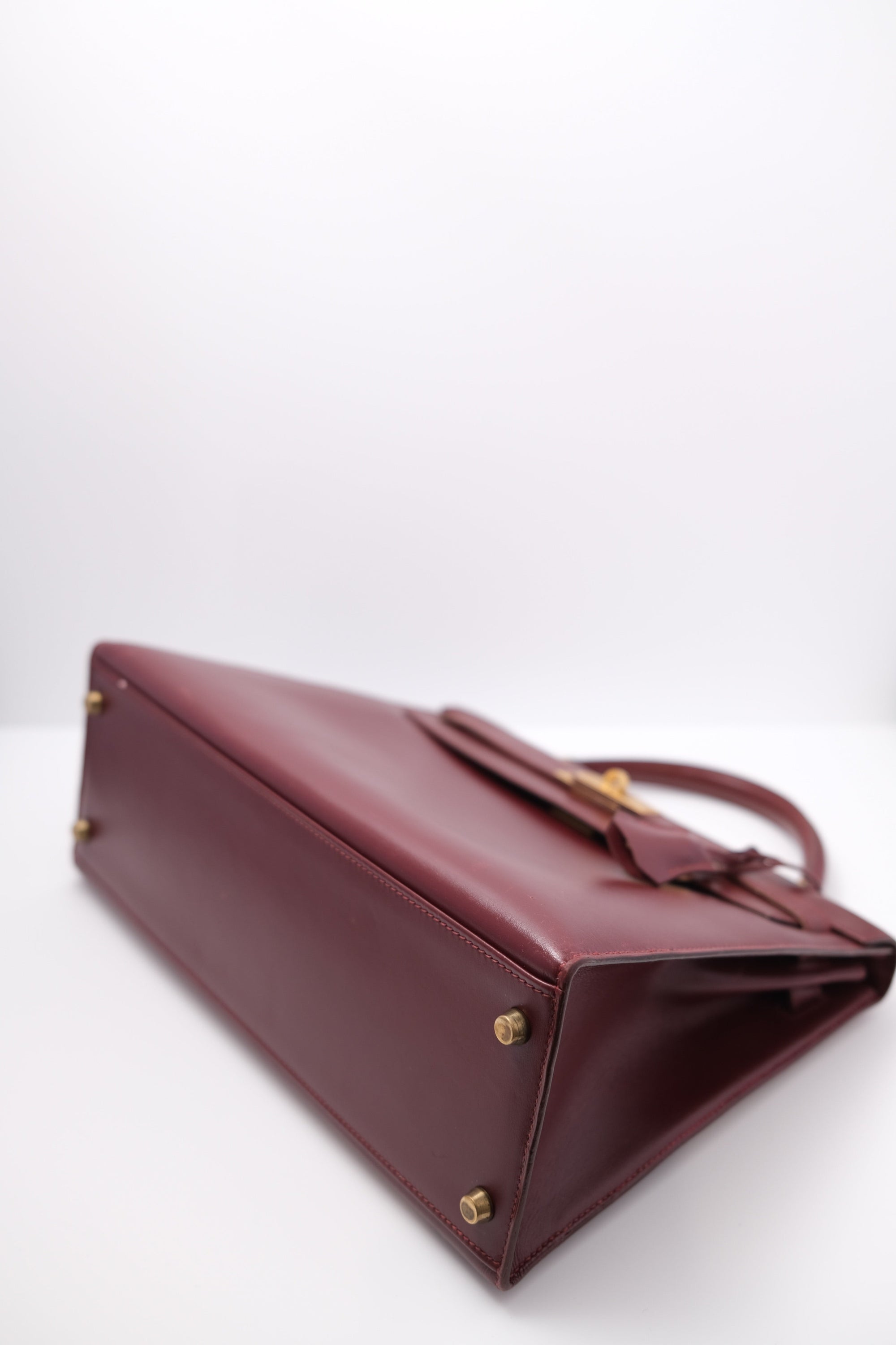 Kelly 32 Rouge H Gold Hardware Box