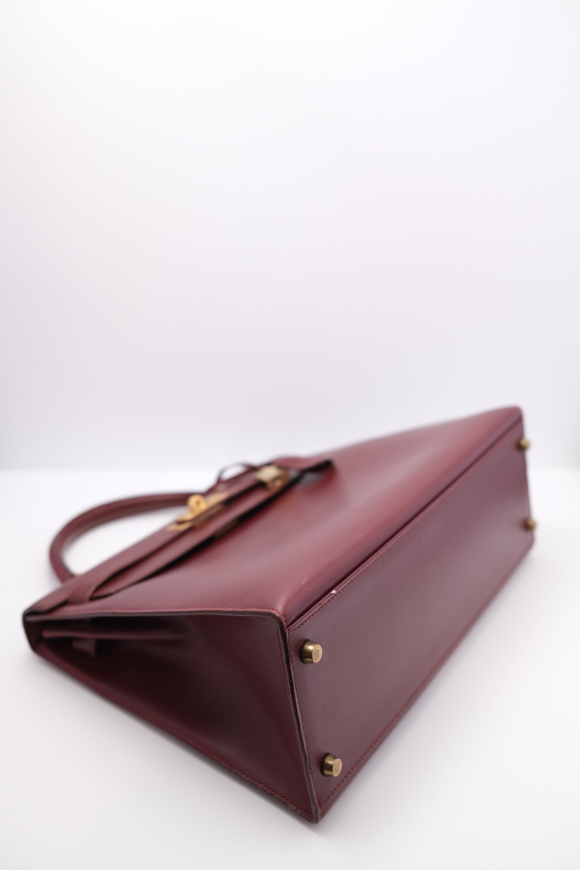 Kelly 32 Rouge H Gold Hardware Box