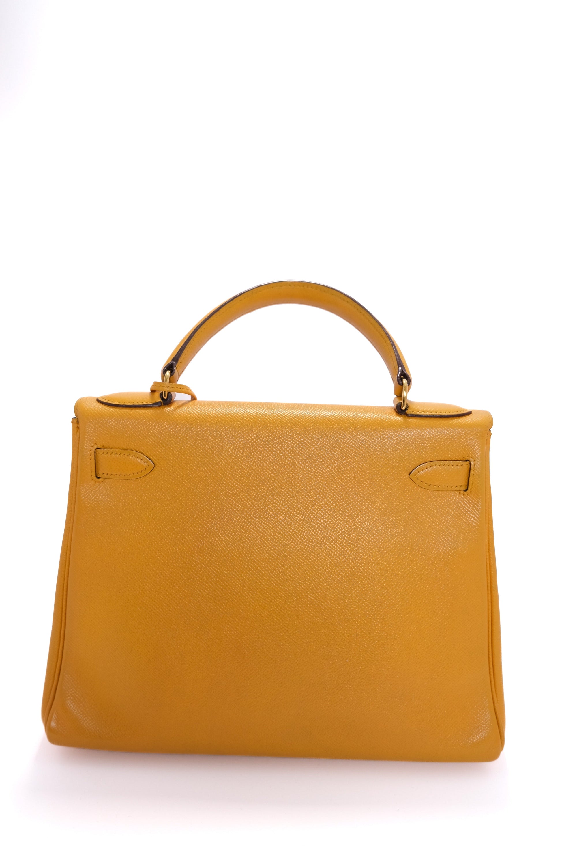 Kelly 28 Jaune Ambre Gold Hardware Epsom