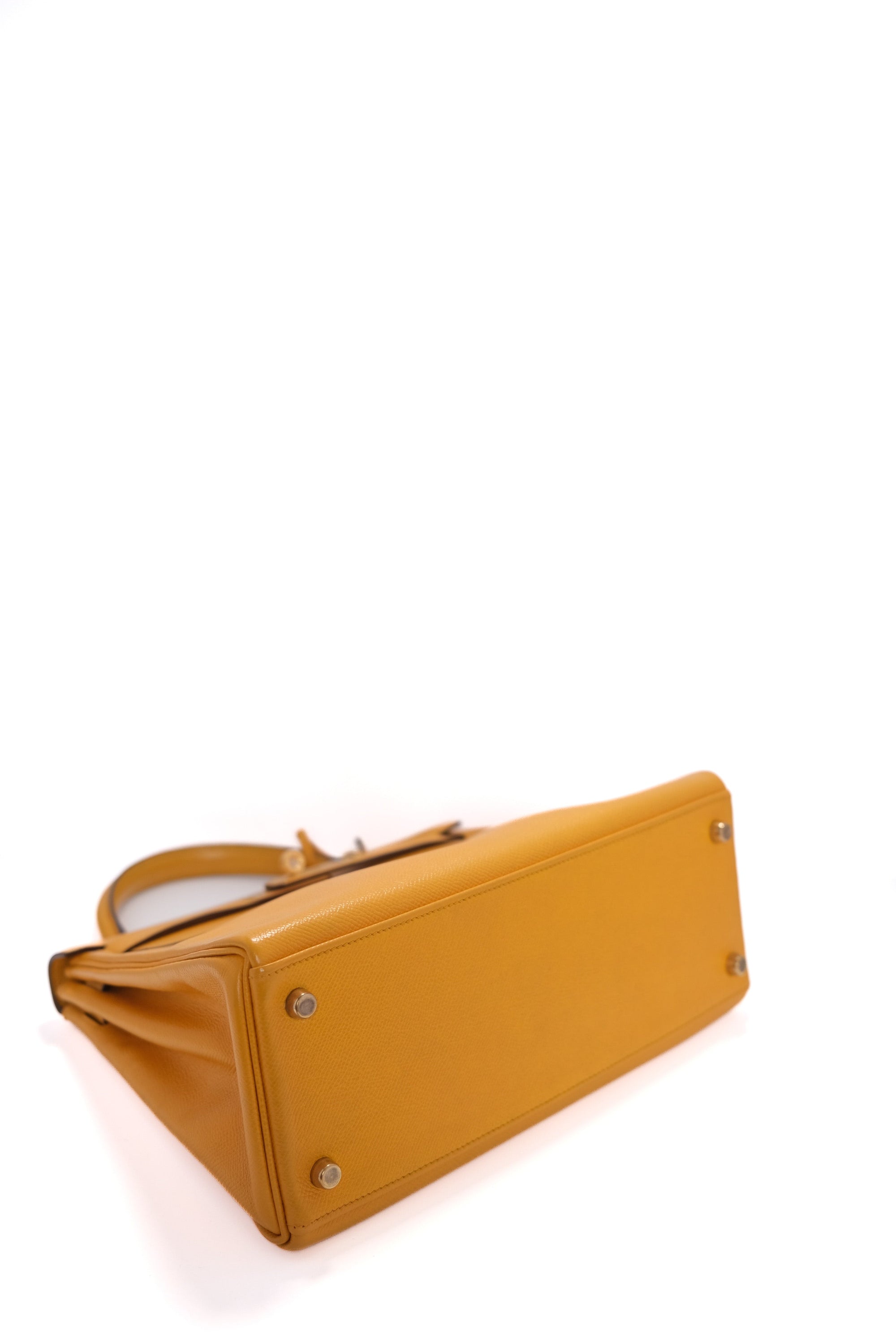 Kelly 28 Jaune Ambre Gold Hardware Epsom