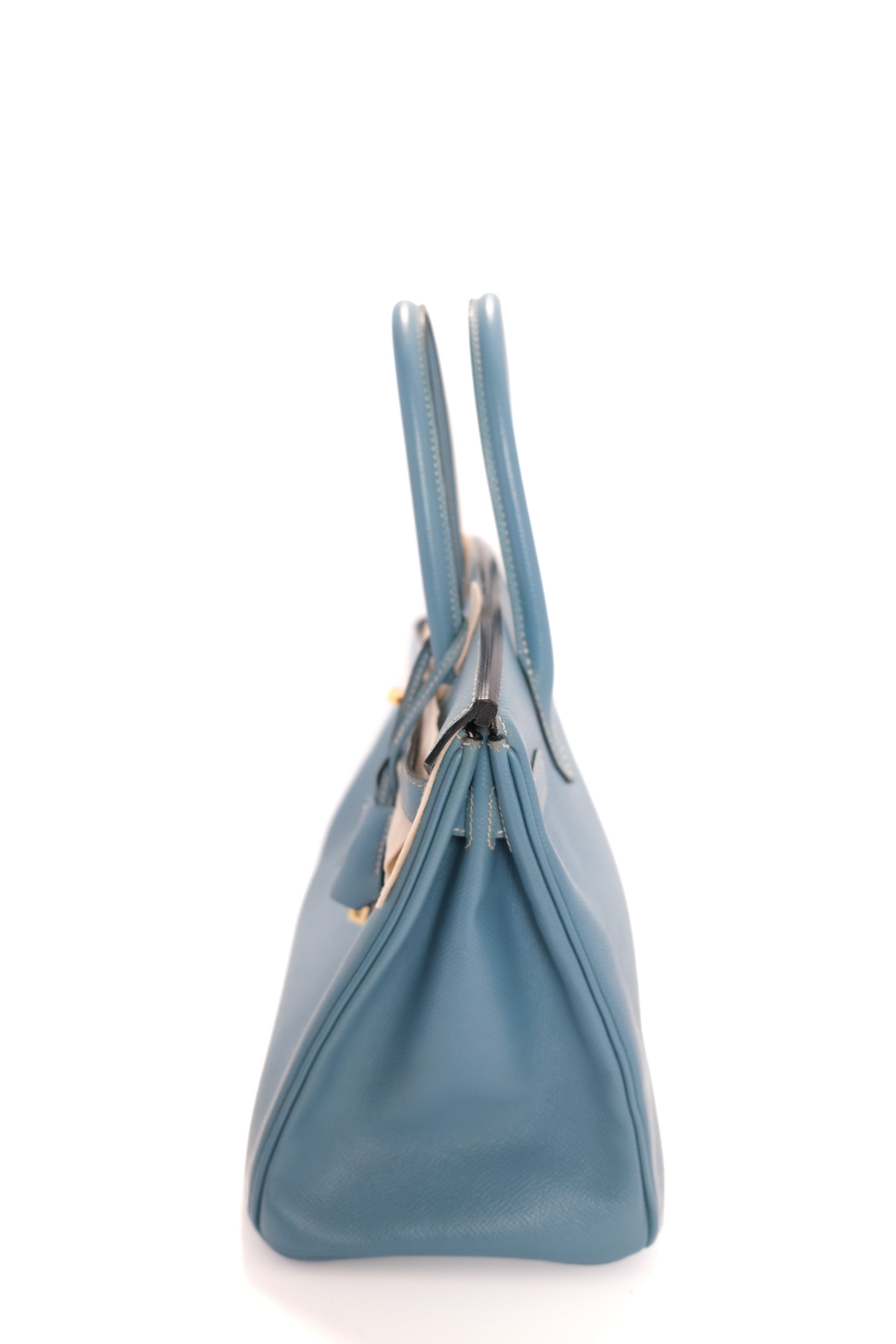 Birkin 30 Bleu Jean Gold Hardware Epsom