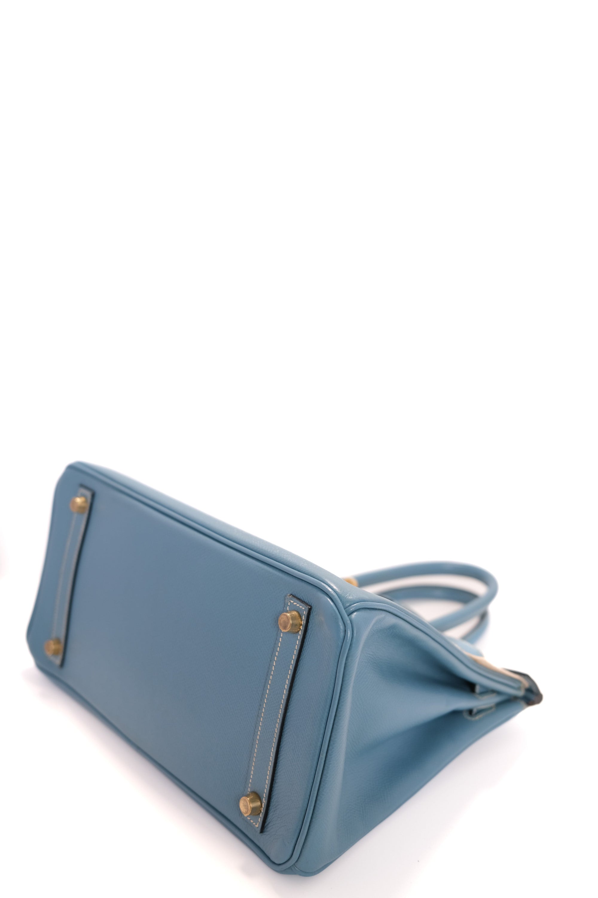 Birkin 30 Bleu Jean Gold Hardware Epsom