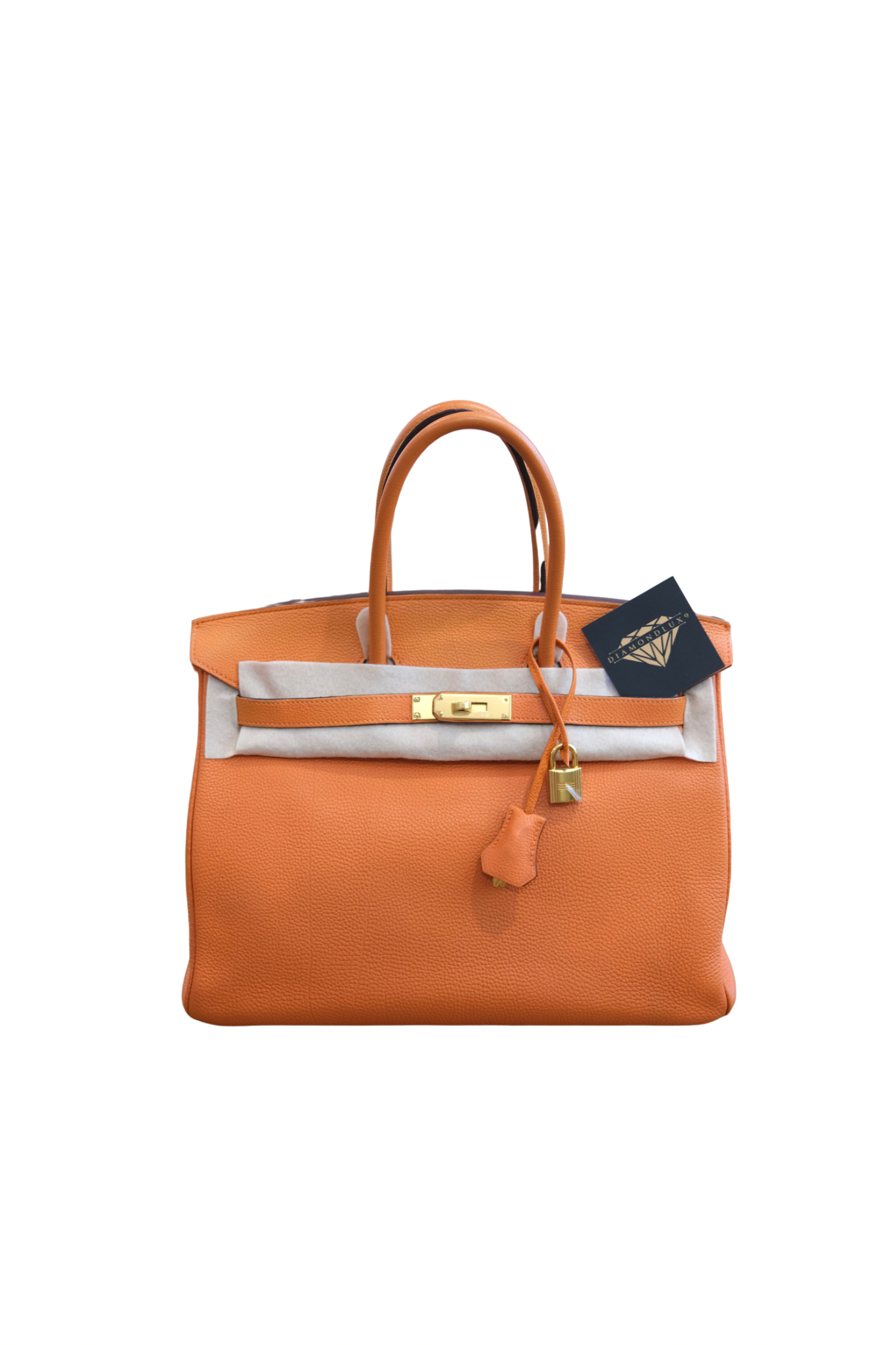 Birkin 35 Orange Gold Hardware Togo