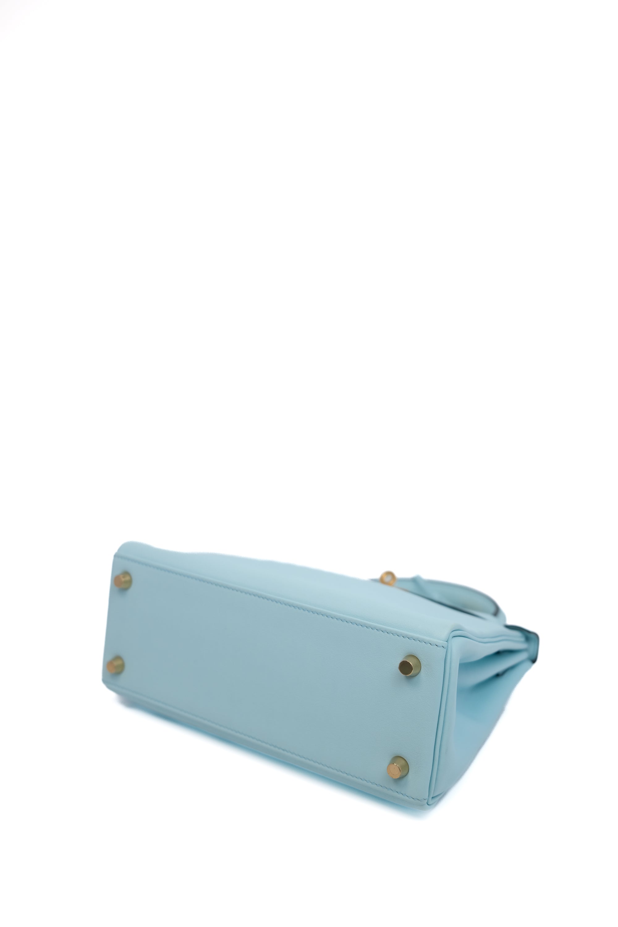 Kelly 25 Bleu Atoll Gold Hardware Swift