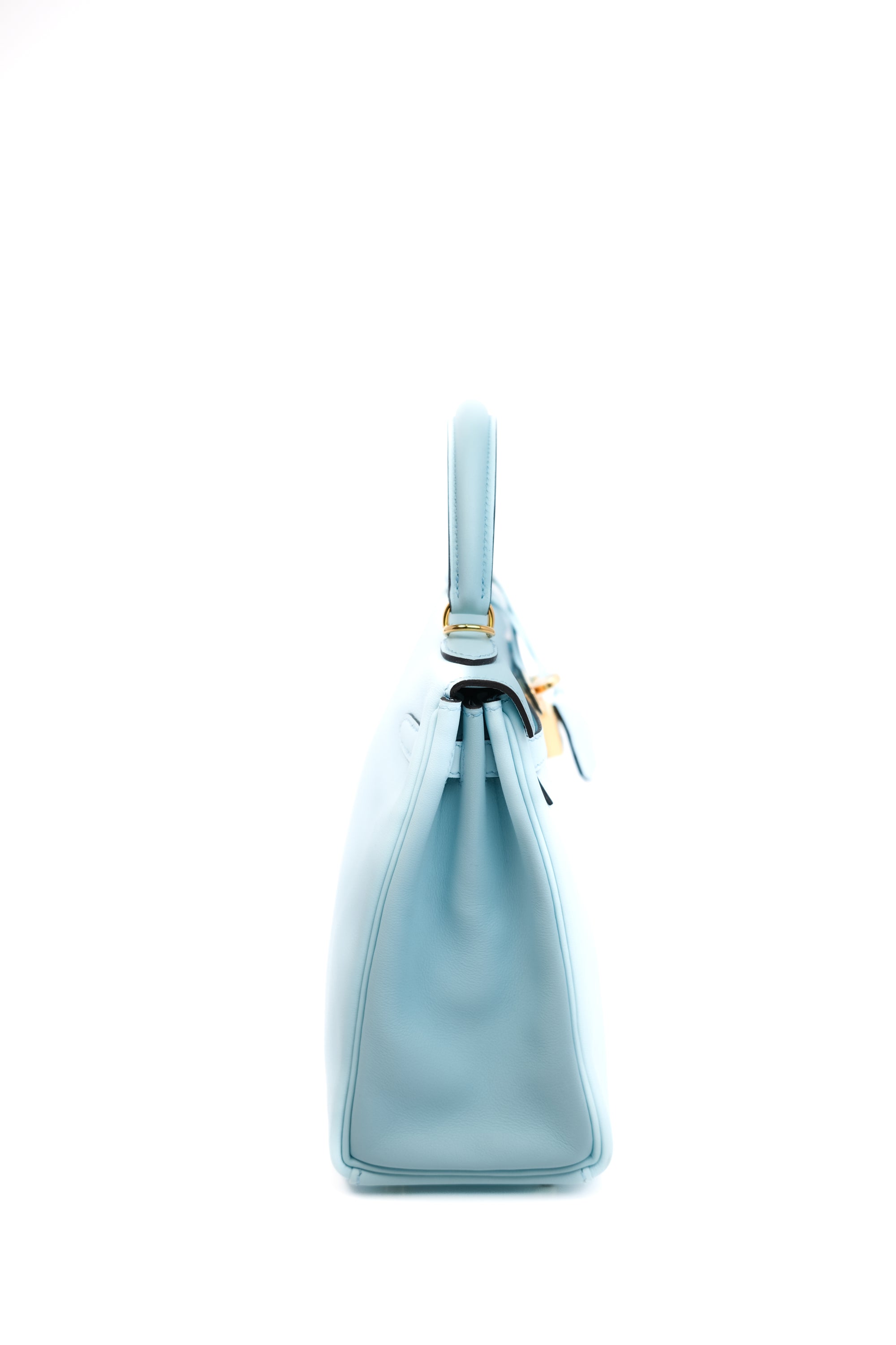 Kelly 25 Bleu Atoll Gold Hardware Swift