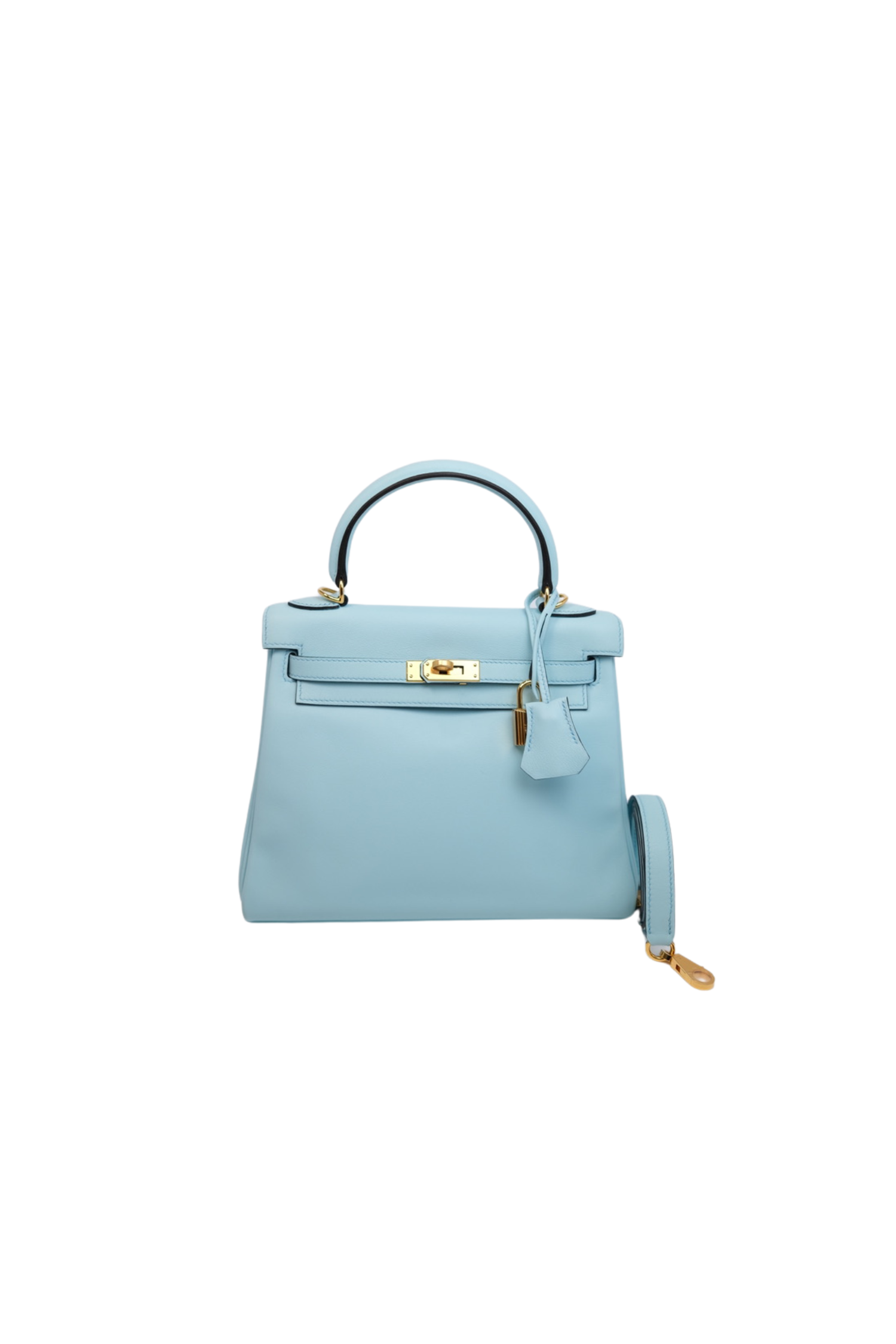 Kelly 25 Bleu Atoll Gold Hardware Swift