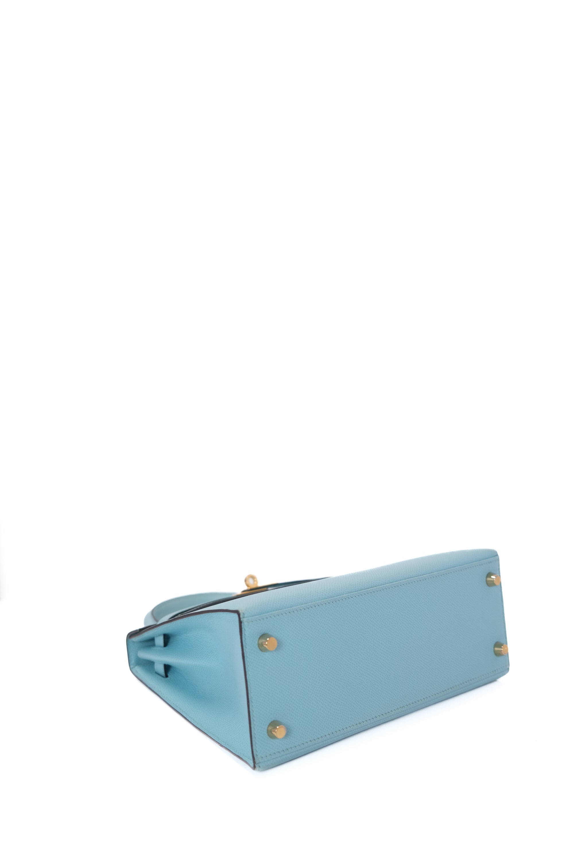 Kelly 25 Bleu Atoll (Tiffany’s Blue) Gold Hardware Epsom