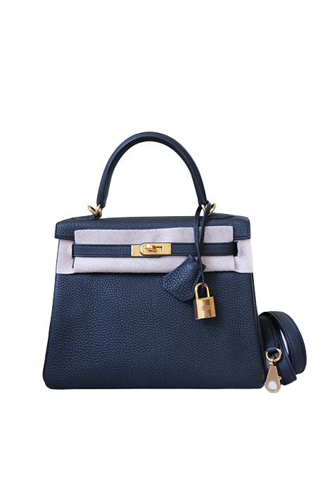Kelly 25 Noir Gold Hardware