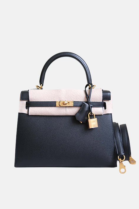 Kelly 25 Noir Gold Hardware