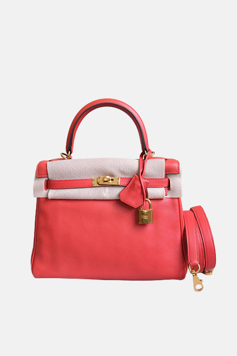 Kelly 25 Rouge Tomate Gold Hardware