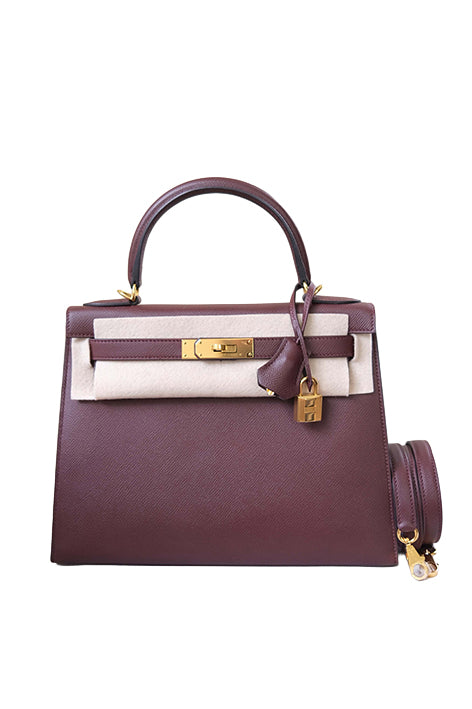 Kelly 28 Bordeaux Gold Hardware