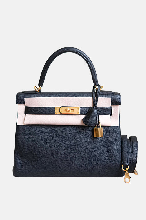 Kelly 28 Noir Gold Hardware