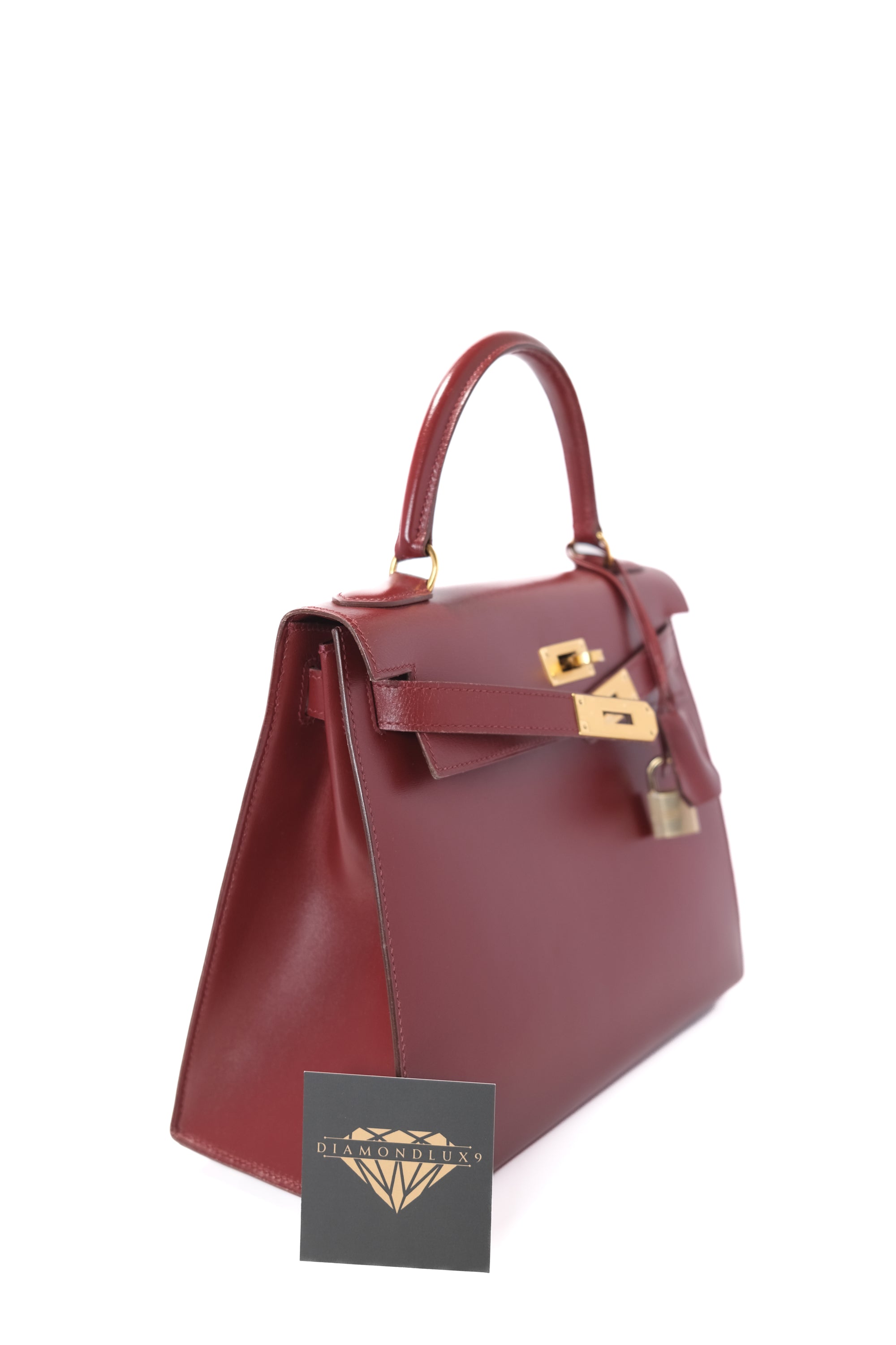Kelly 28 Rouge H Gold Hardware Box
