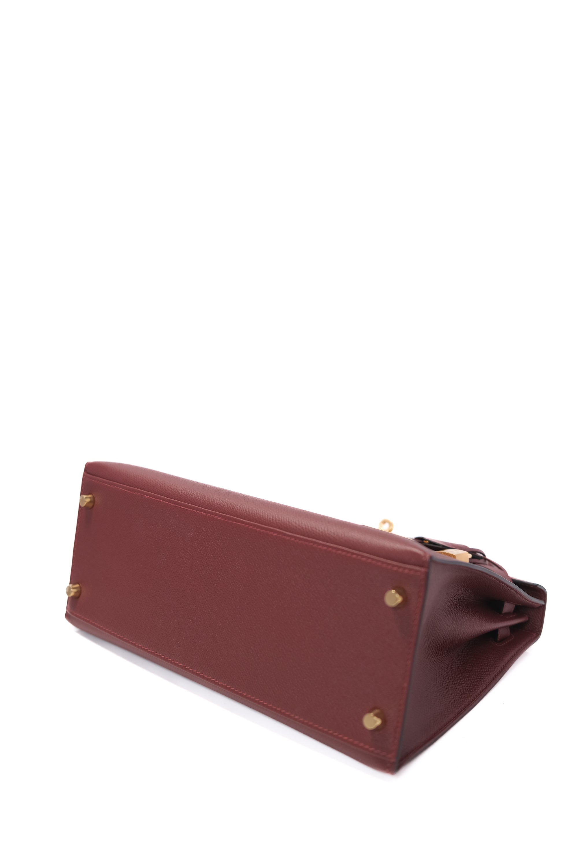 Kelly 28 Rouge H Gold Hardware Epsom