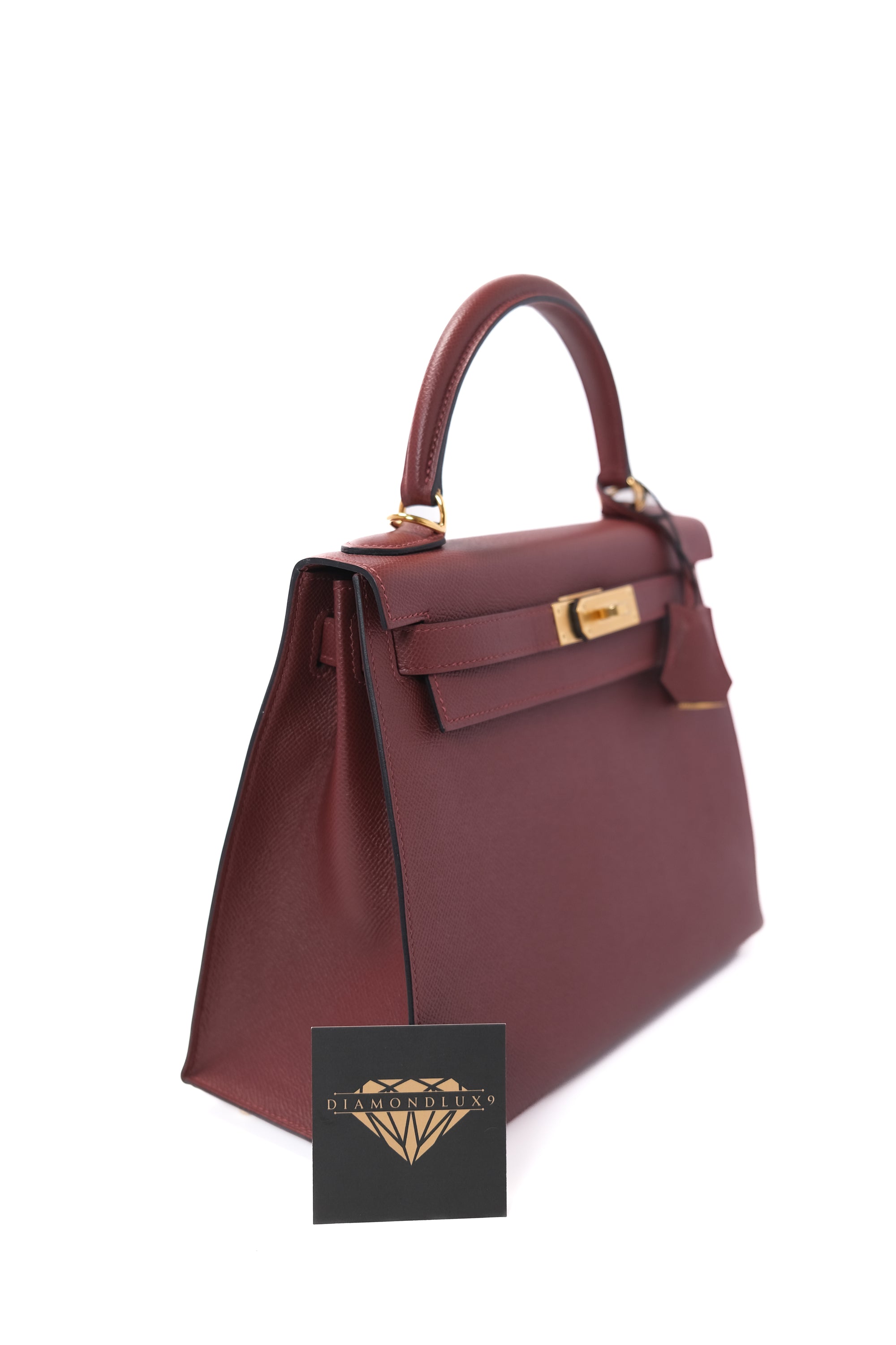 Kelly 28 Rouge H Gold Hardware Epsom