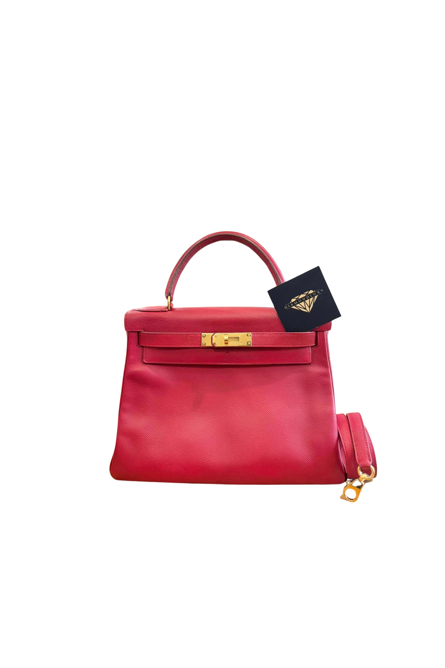 Kelly 28 Rouge H Gold Hardware Epsom