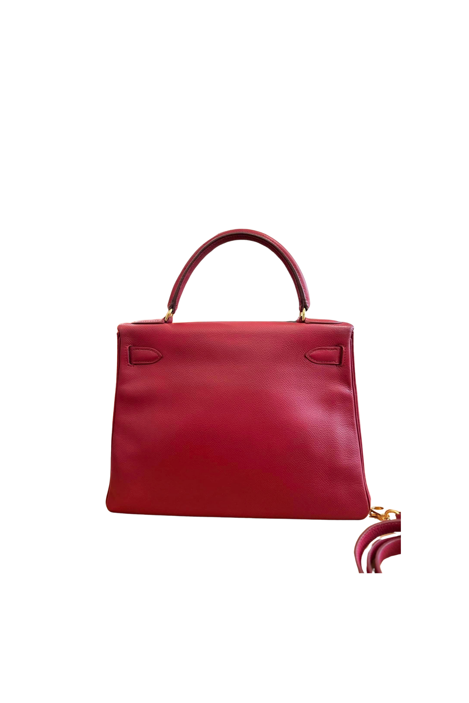 Kelly 28 Rouge H Gold Hardware Epsom