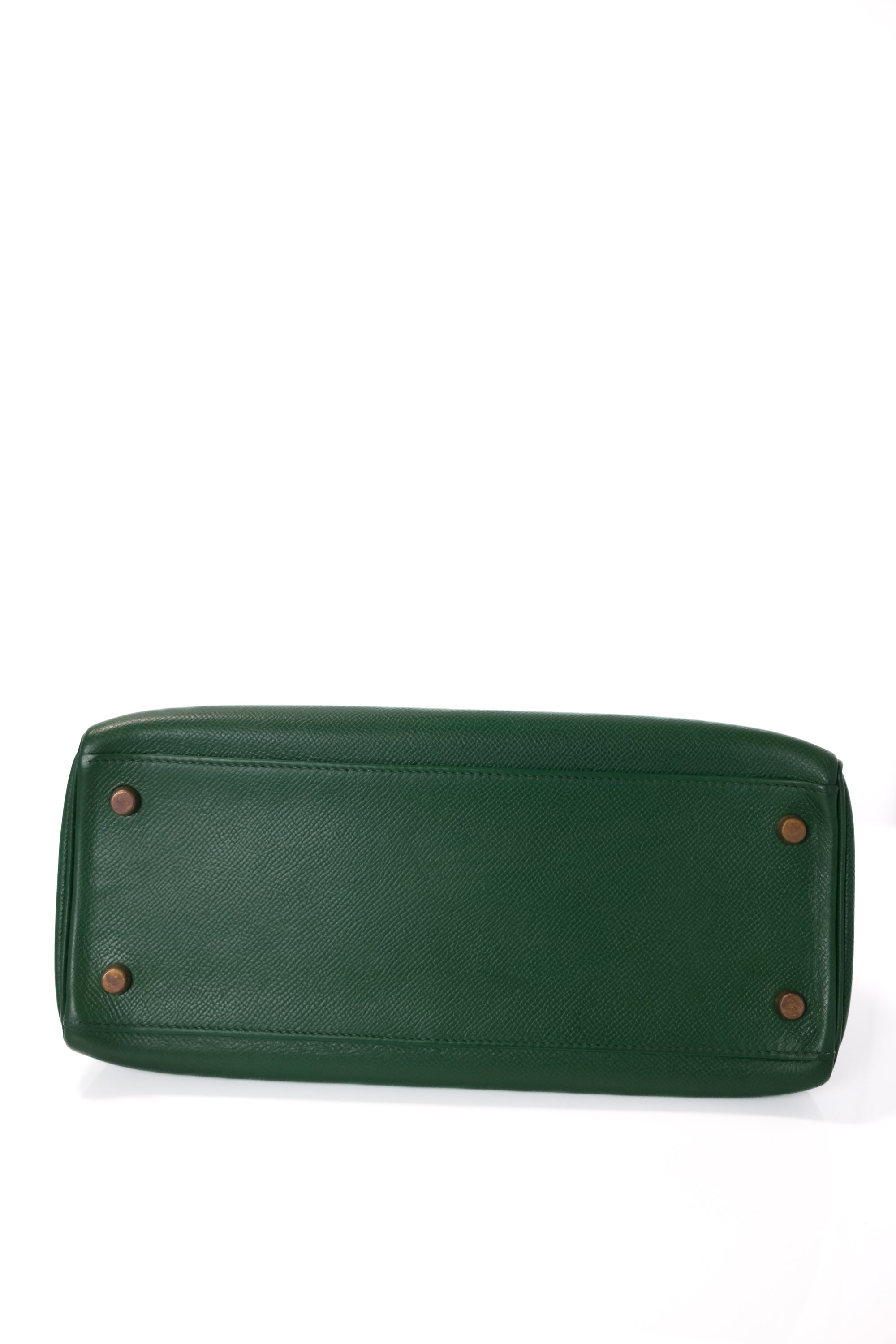 Kelly 28 Vert Gold Hardware Epsom