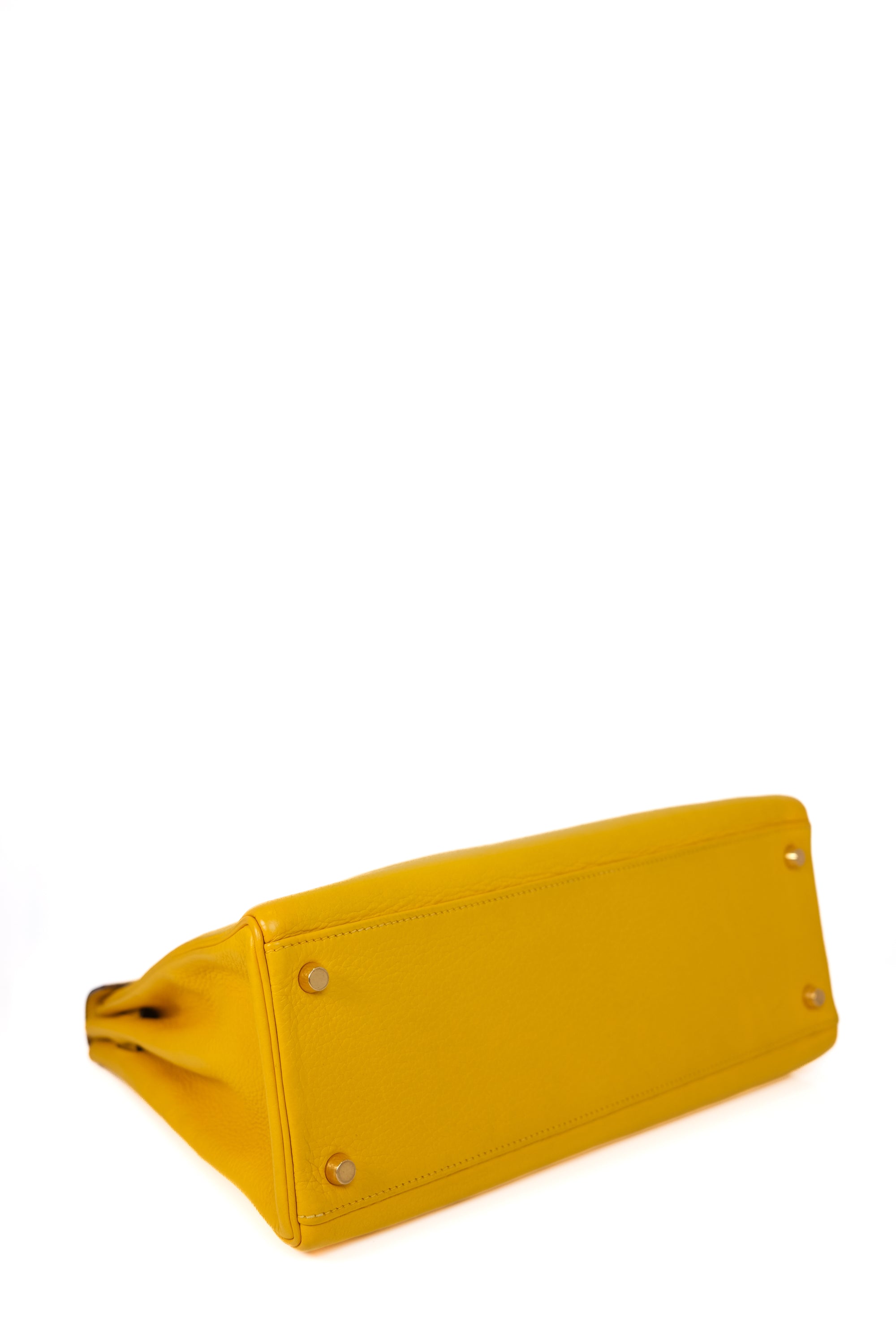 Kelly 32 Jaune Ambre Gold Hardware Clemence