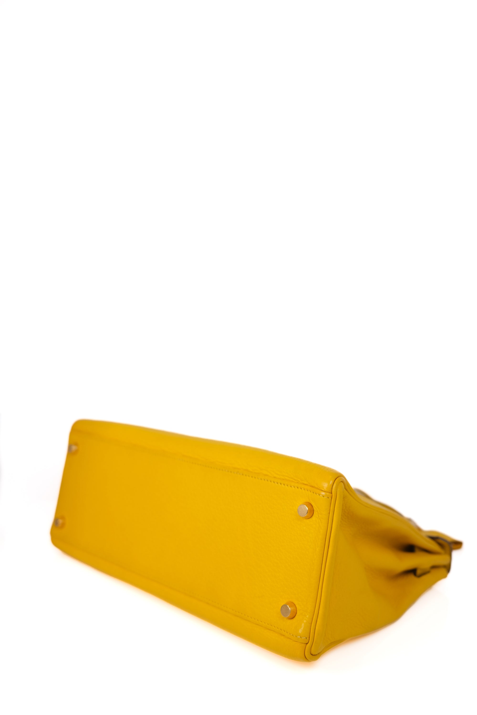 Kelly 32 Jaune Ambre Gold Hardware Clemence