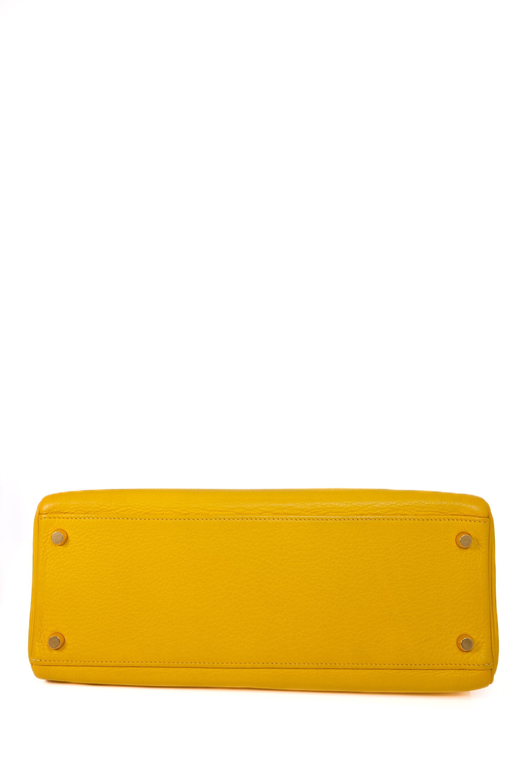 Kelly 32 Jaune Ambre Gold Hardware Clemence