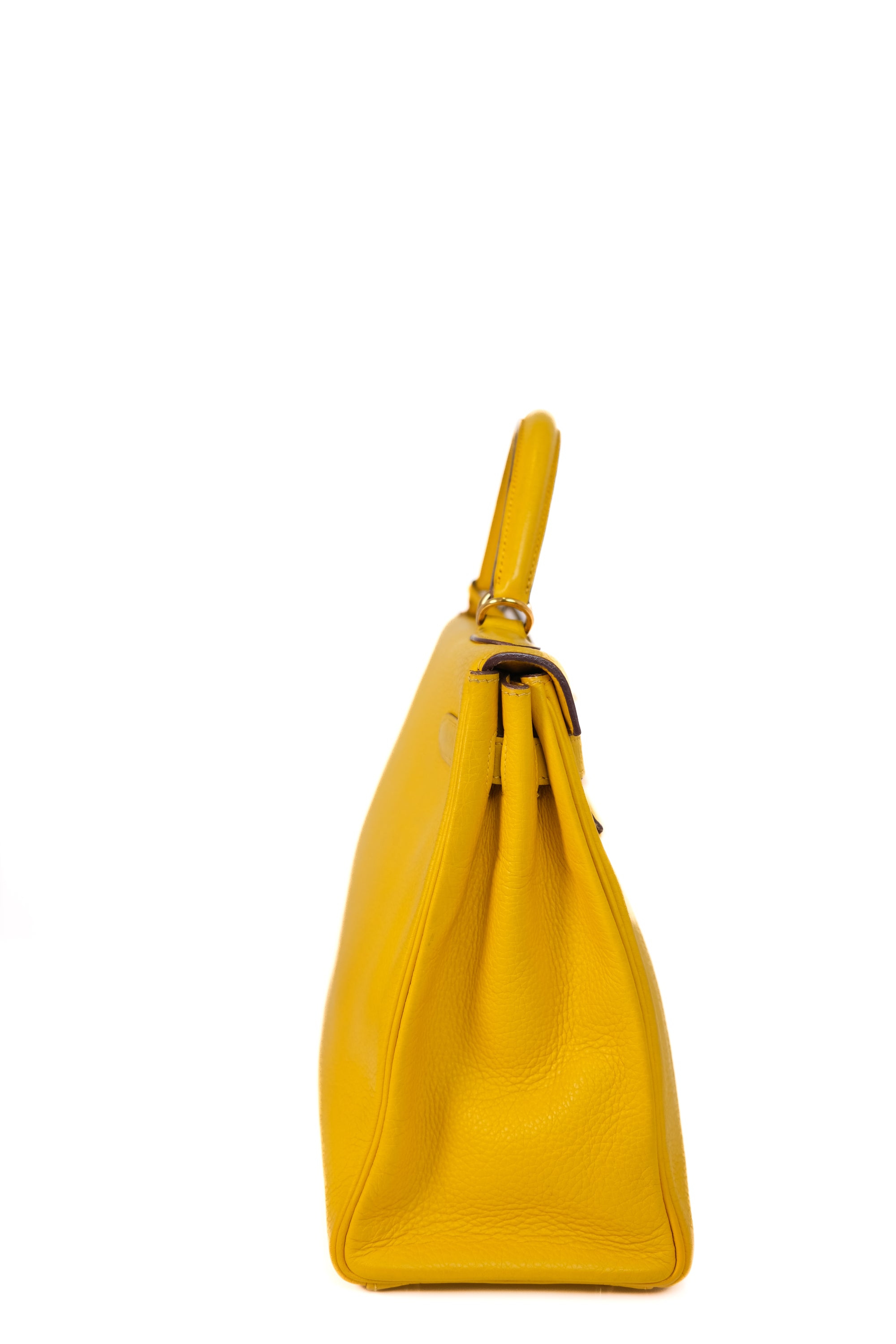Kelly 32 Jaune Ambre Gold Hardware Clemence