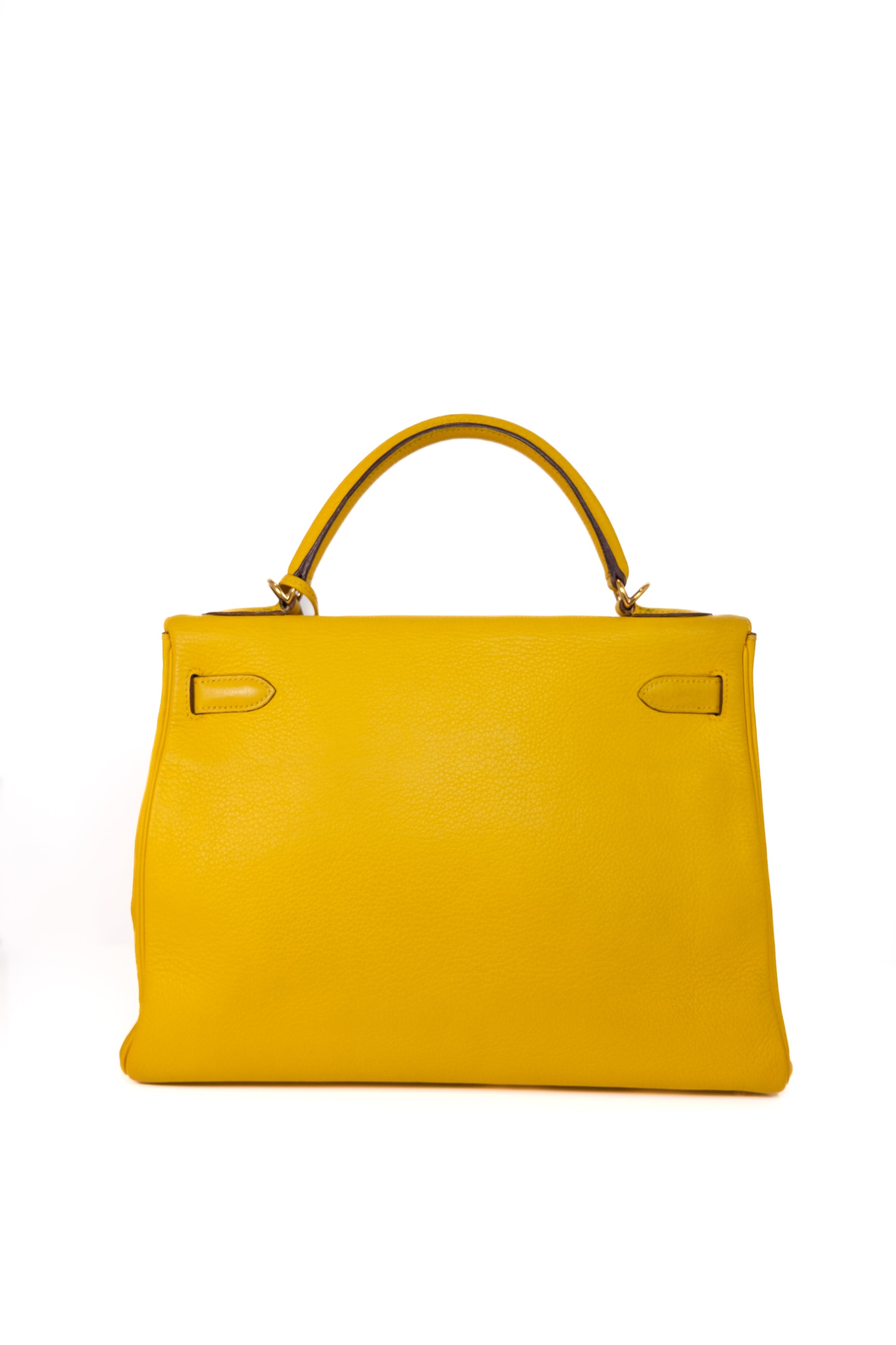 Kelly 32 Jaune Ambre Gold Hardware Clemence