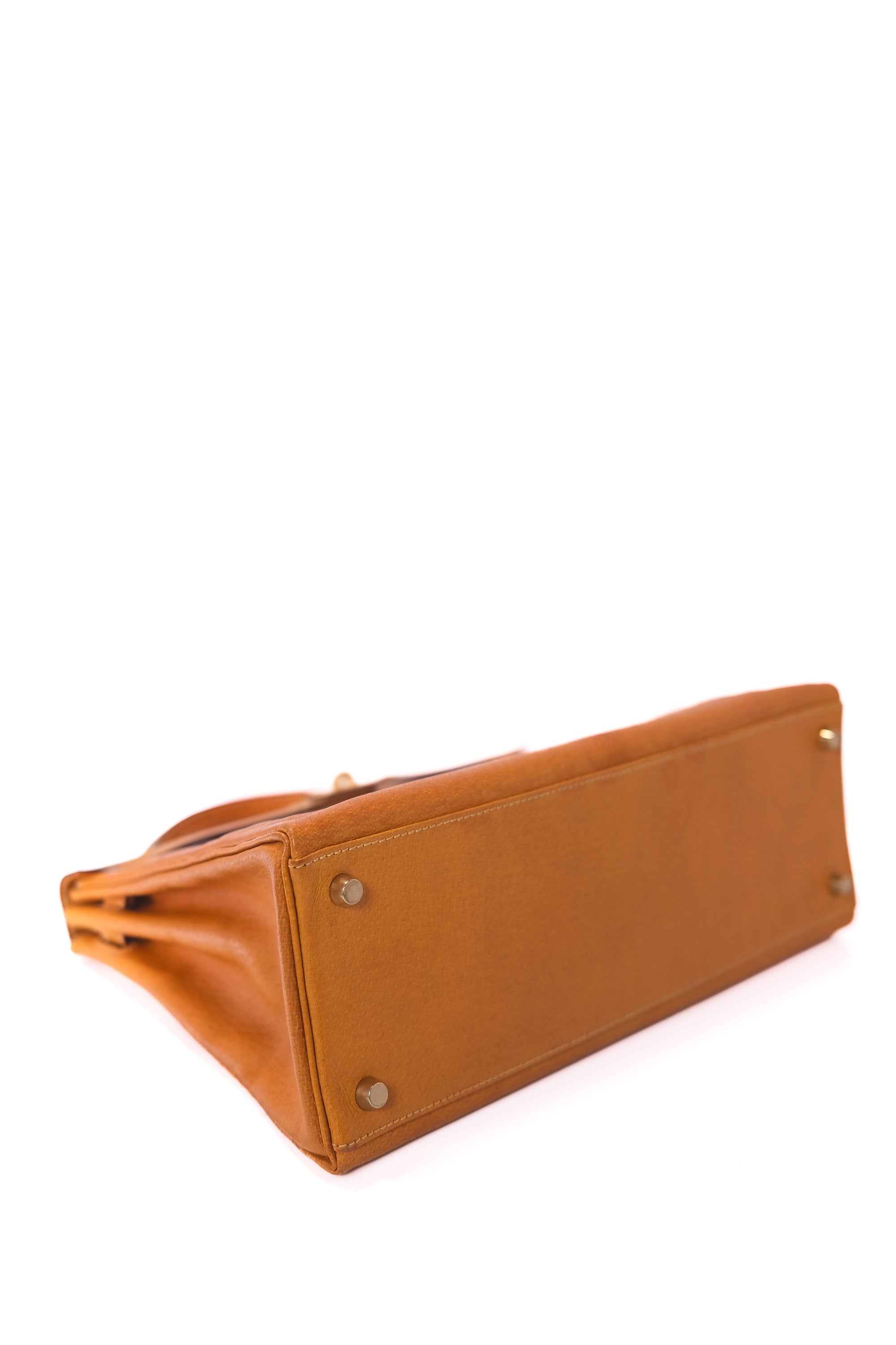 Kelly 32 Naturel Gold Hardware Peau Porc
