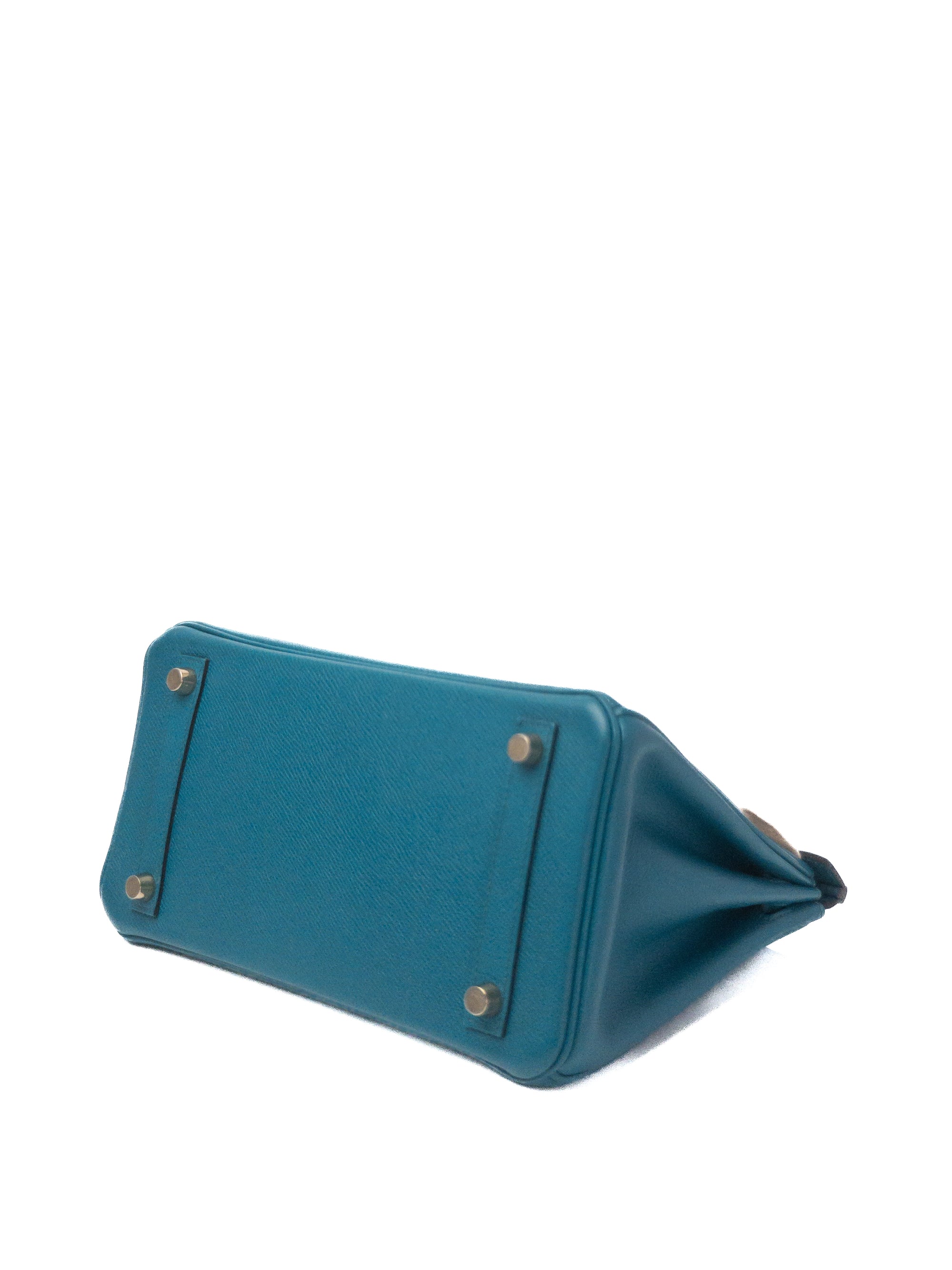 Birkin 25 Bleu Izmir Gold Hardware Epsom □Q