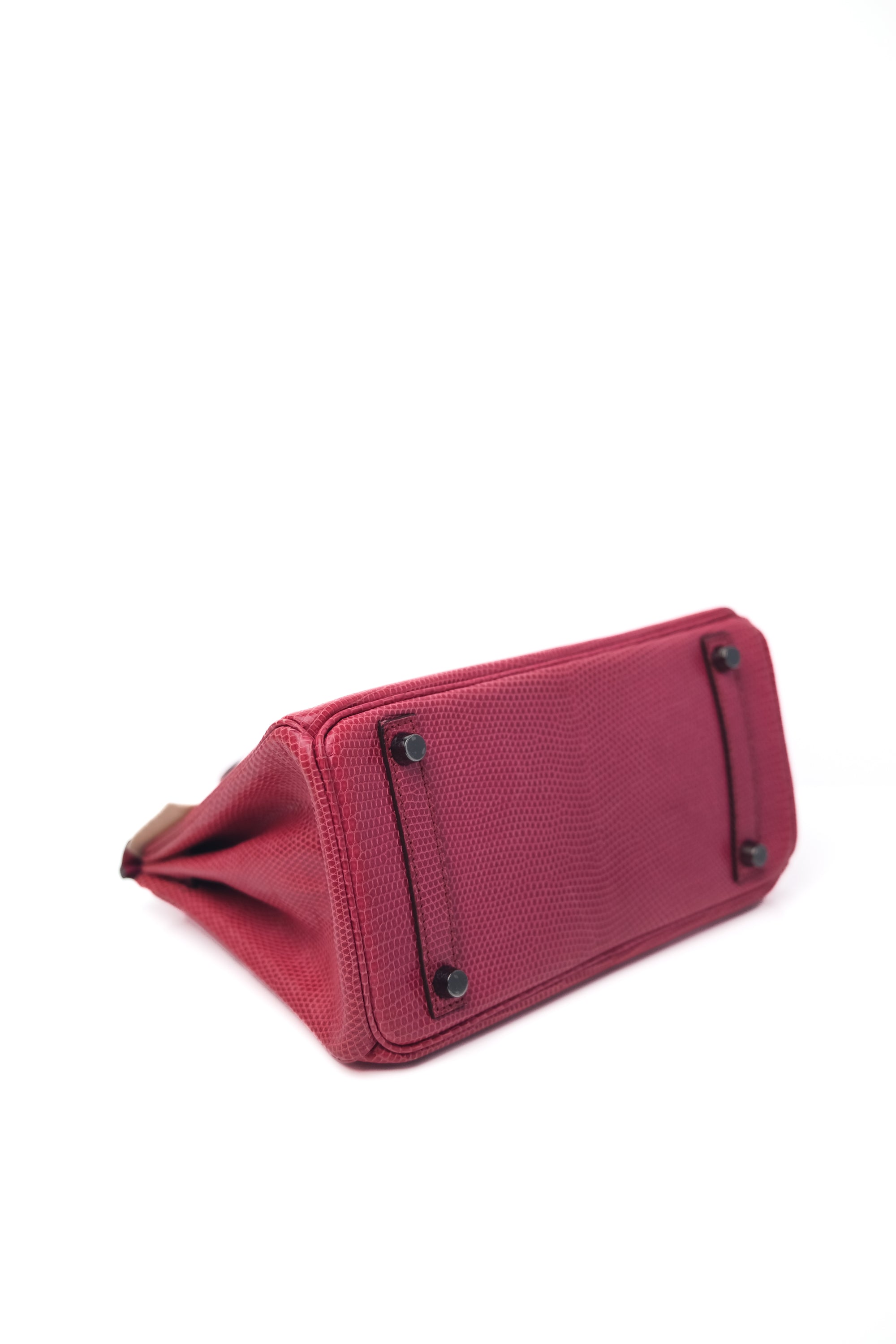 Birkin 25 Framboise Ruthenium Hardware Lizard