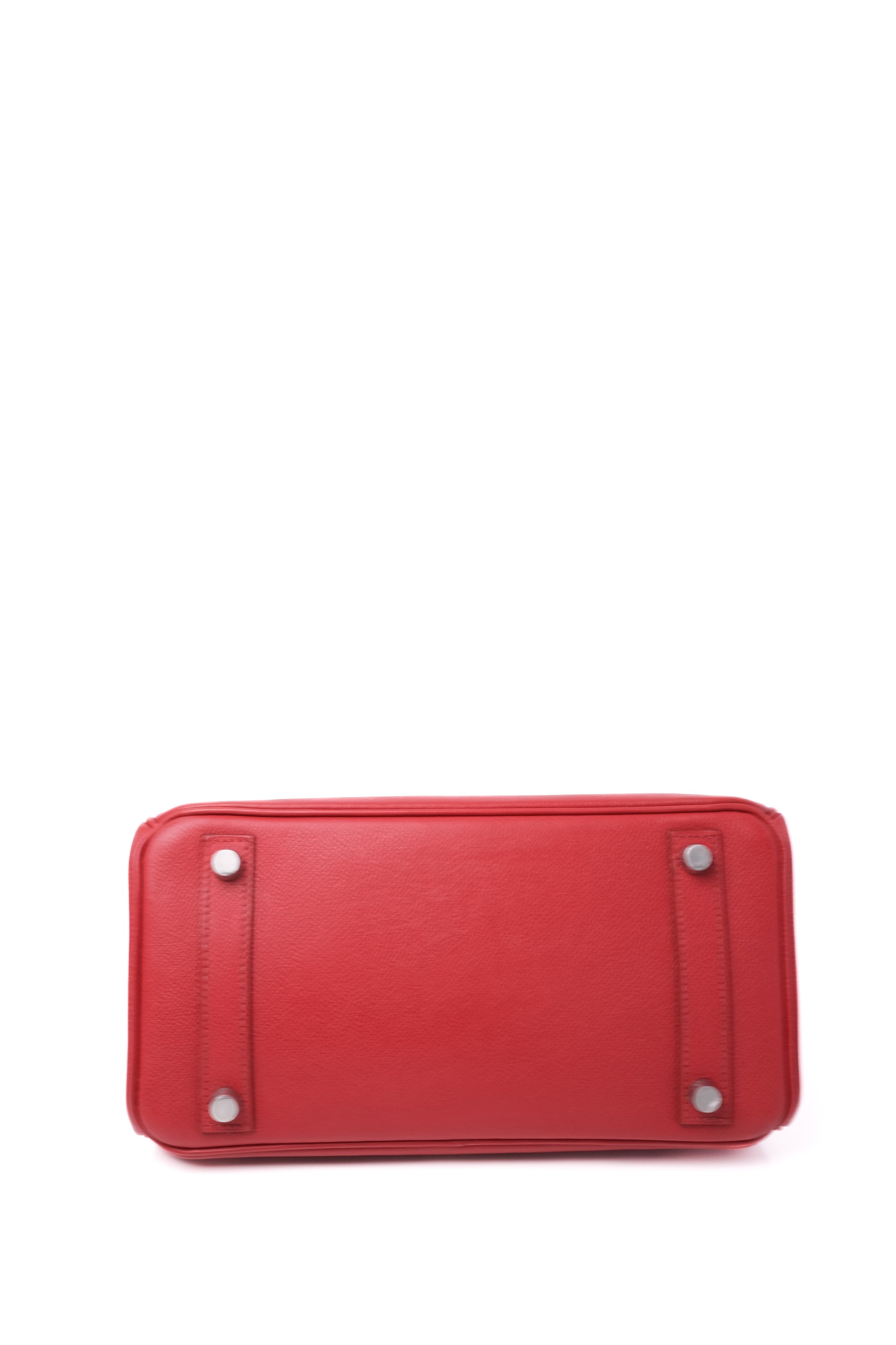 Birkin 25 Rouge Garance Palladium Hardware Epsom