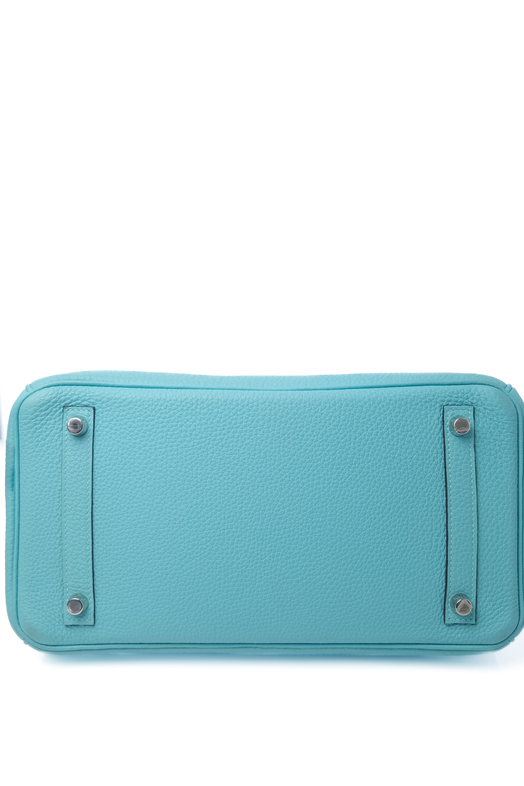 Birkin 30 Bleu Atoll Palladium Hardware Togo T