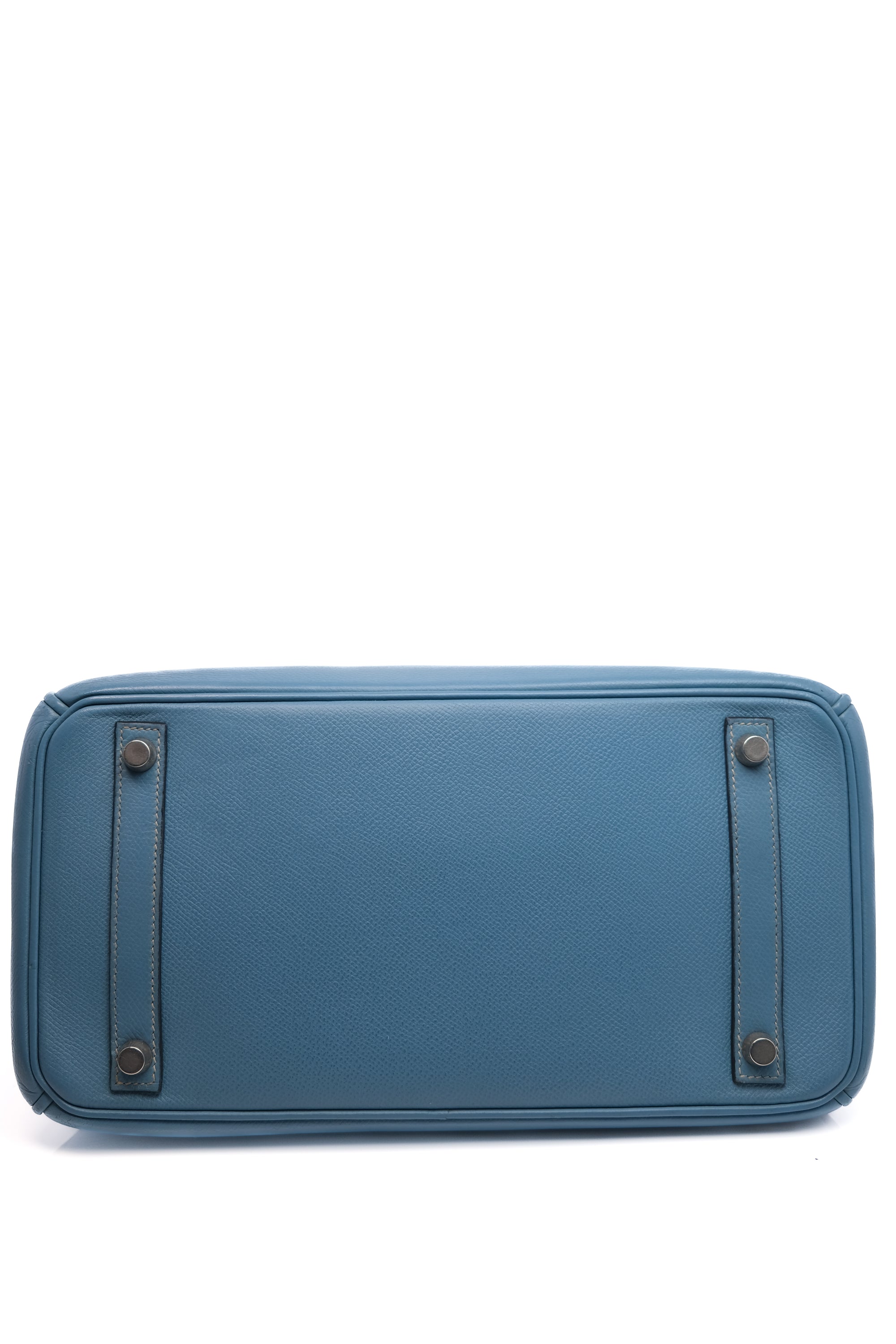Birkin 30 Bleu Jean Palladium Hardware Epsom