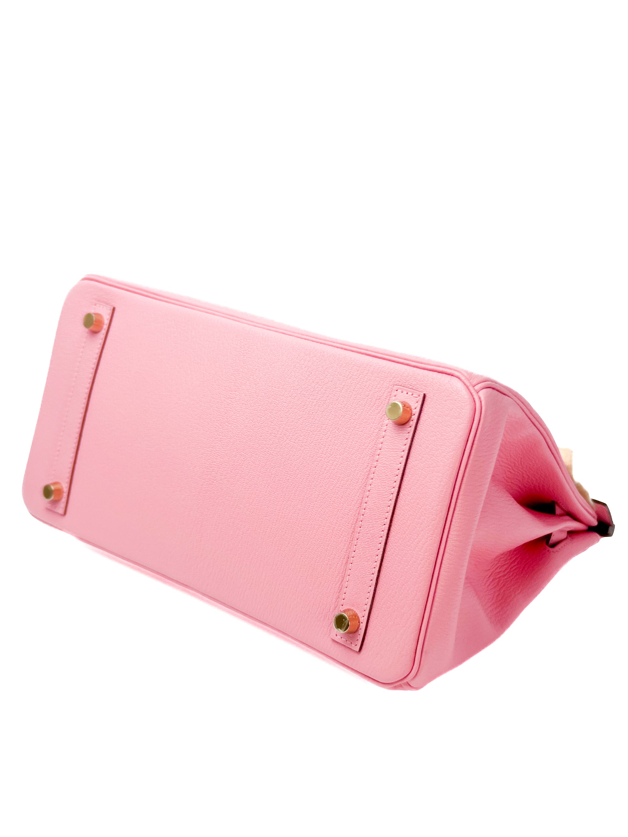 Birkin 30 Bubblegum Brushed Gold Hardware Chevre □R
