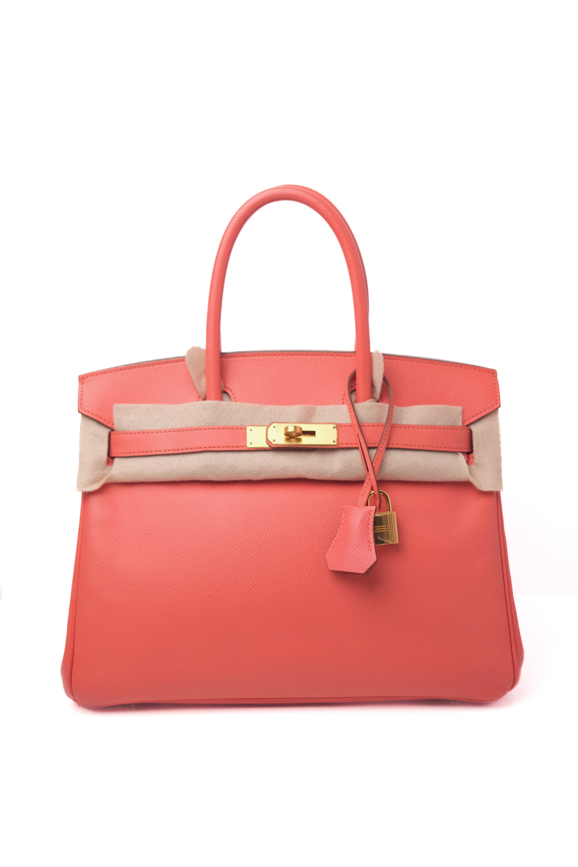 Birkin 30 Flamingo (Pink/Salmon) Gold Hardware Epsom □Q