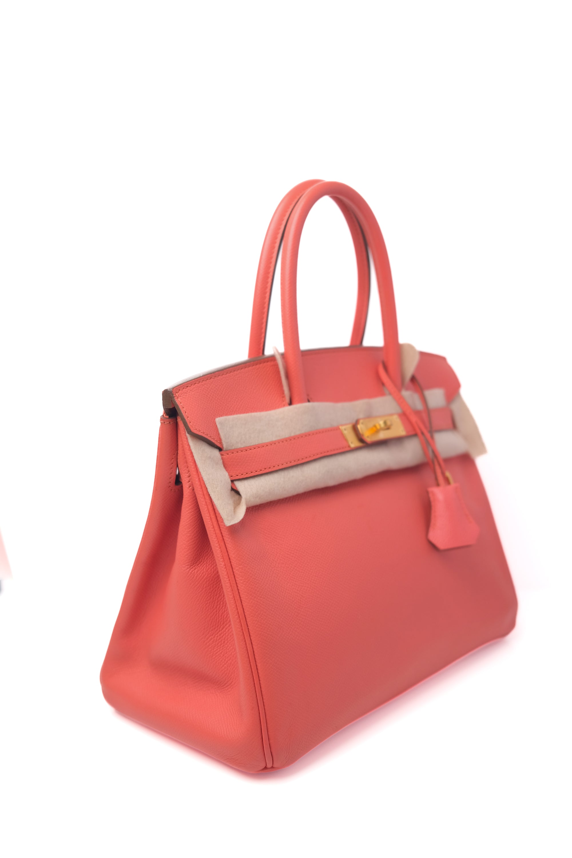 Birkin 30 Flamingo (Pink/Salmon) Gold Hardware Epsom □Q