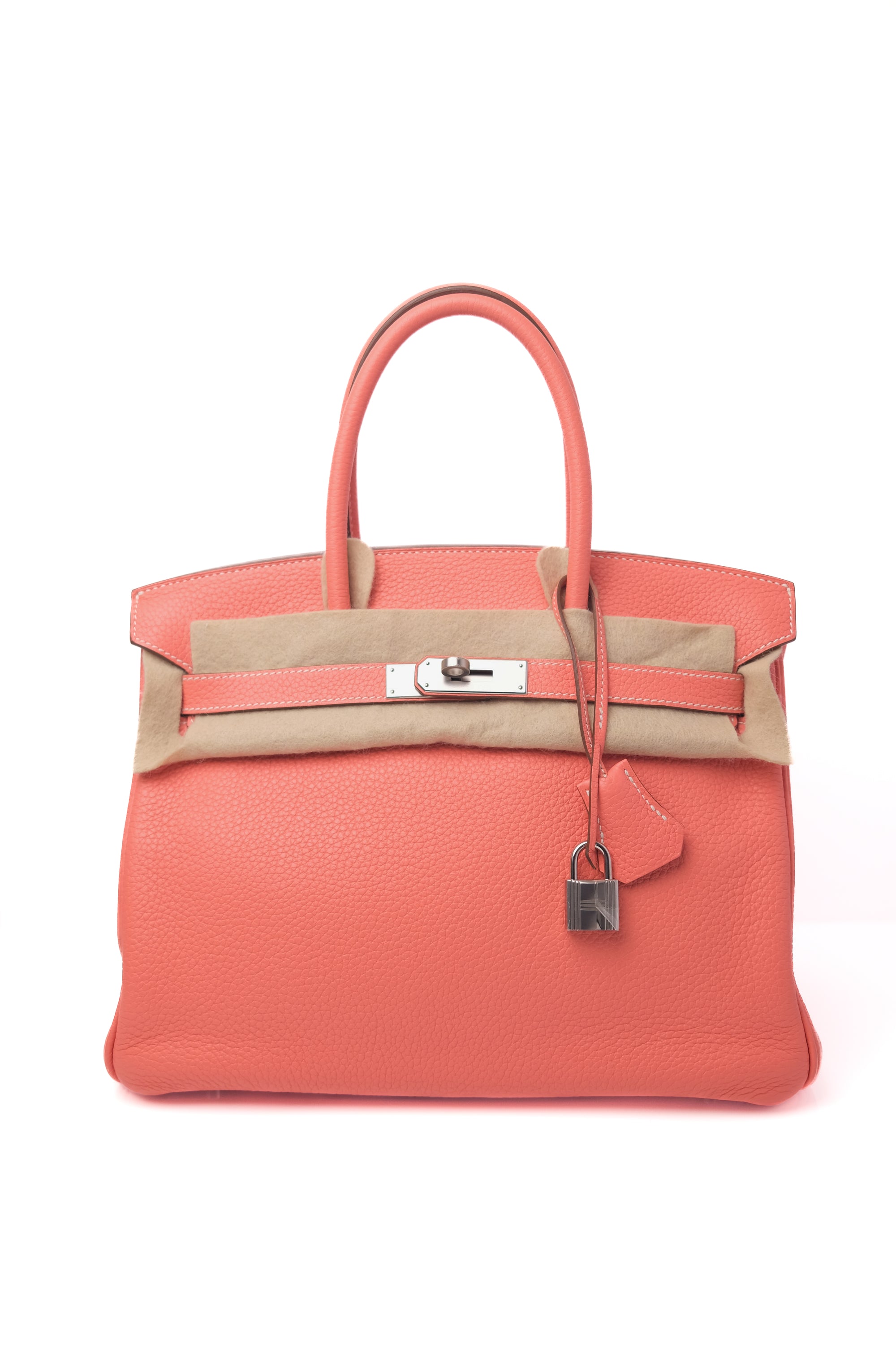 Birkin 30 Flamingo Palladium Hardware Togo □Q