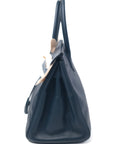 Birkin 30 Navy Gold Hardware Epsom