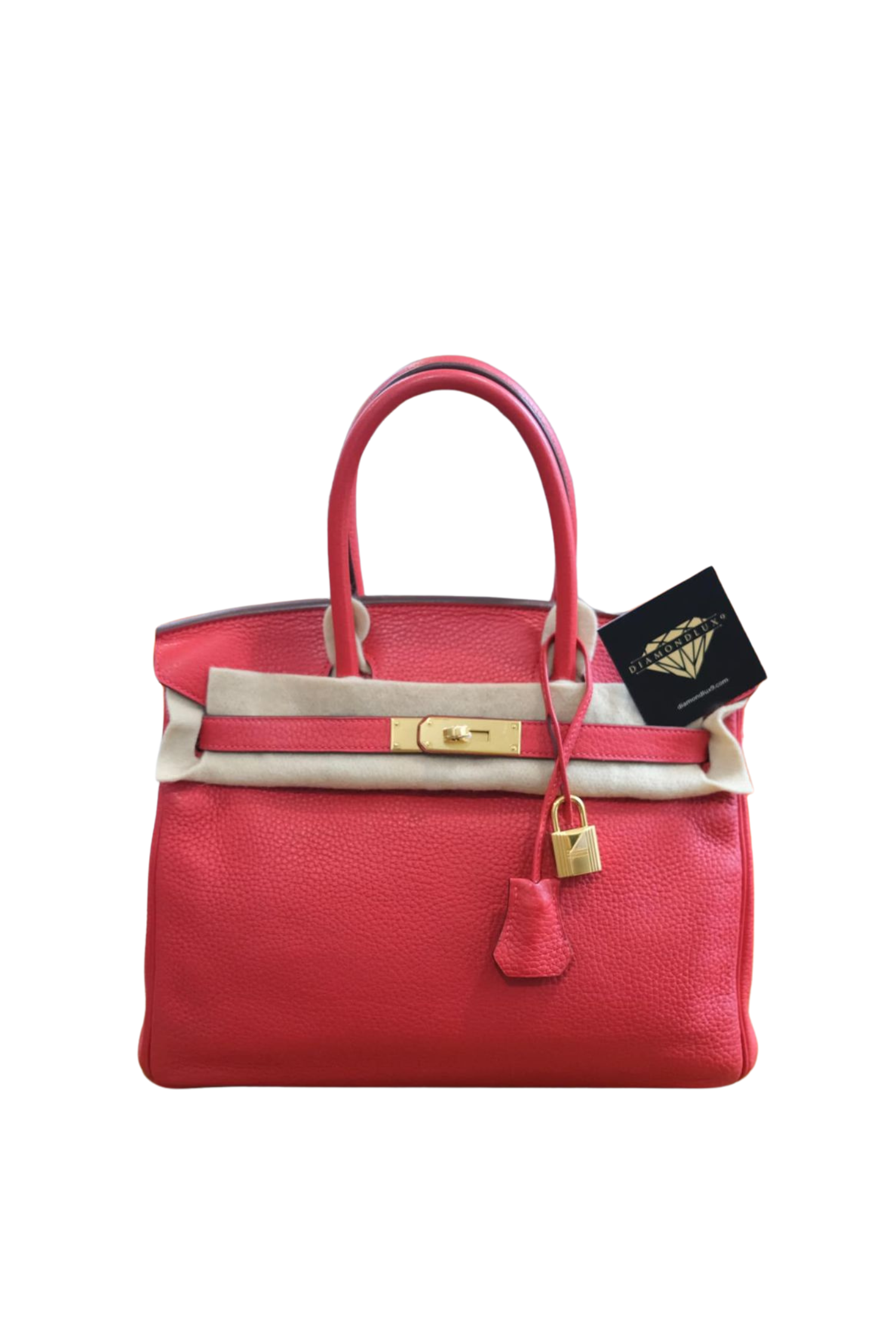 Birkin 30 Rouge Casaque Gold Hardware Clemence T