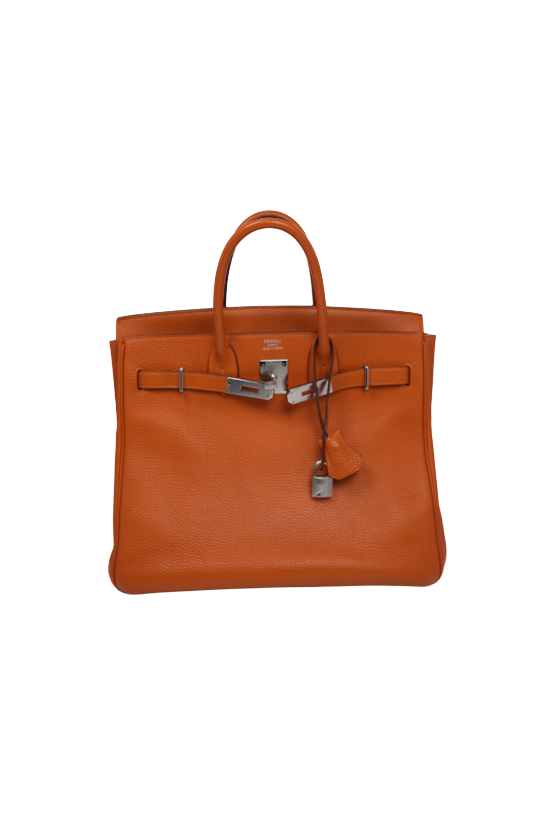 Birkin HAC 32 Orange Palladium Hardware Togo