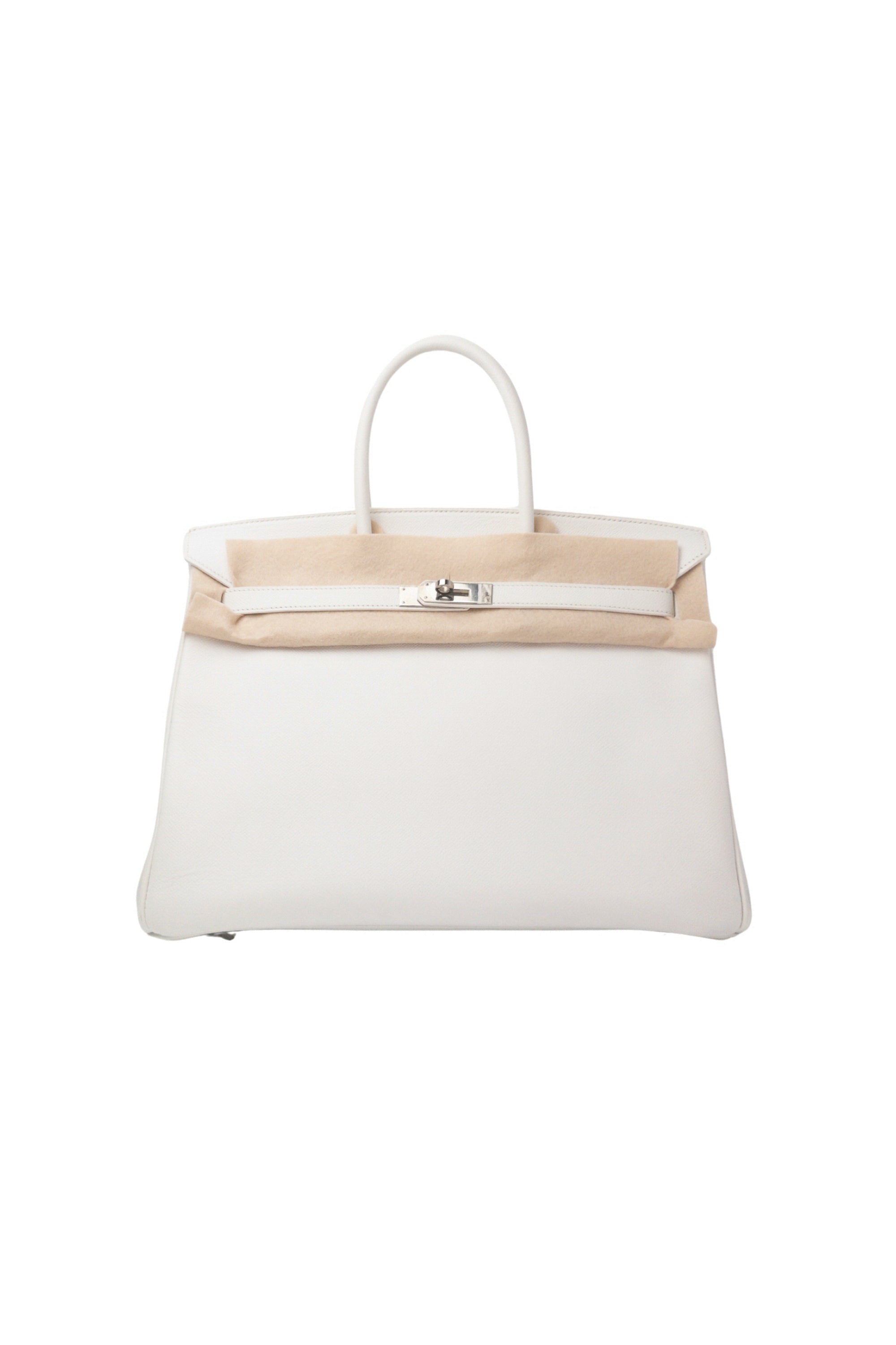 Birkin 35 Blanc Palladium Hardware Epsom □K