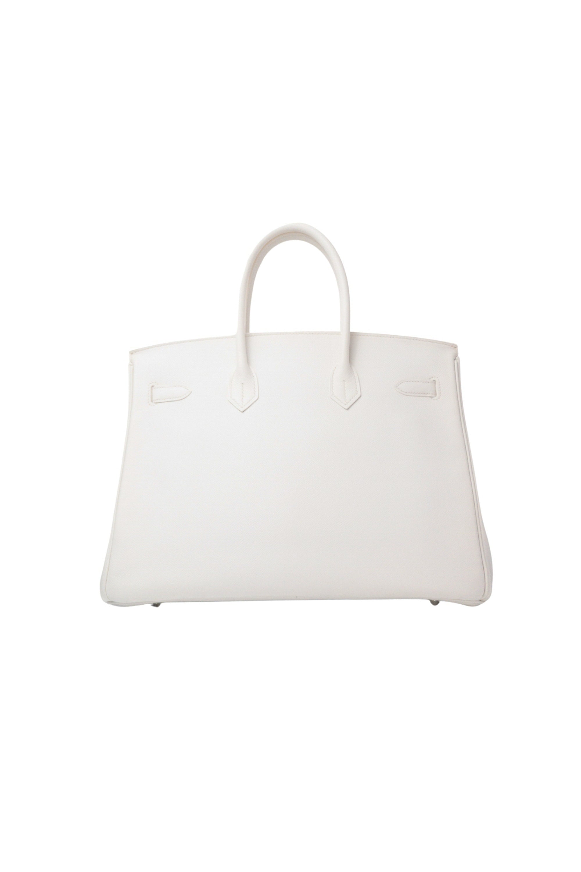Birkin 35 Blanc Palladium Hardware Epsom □K