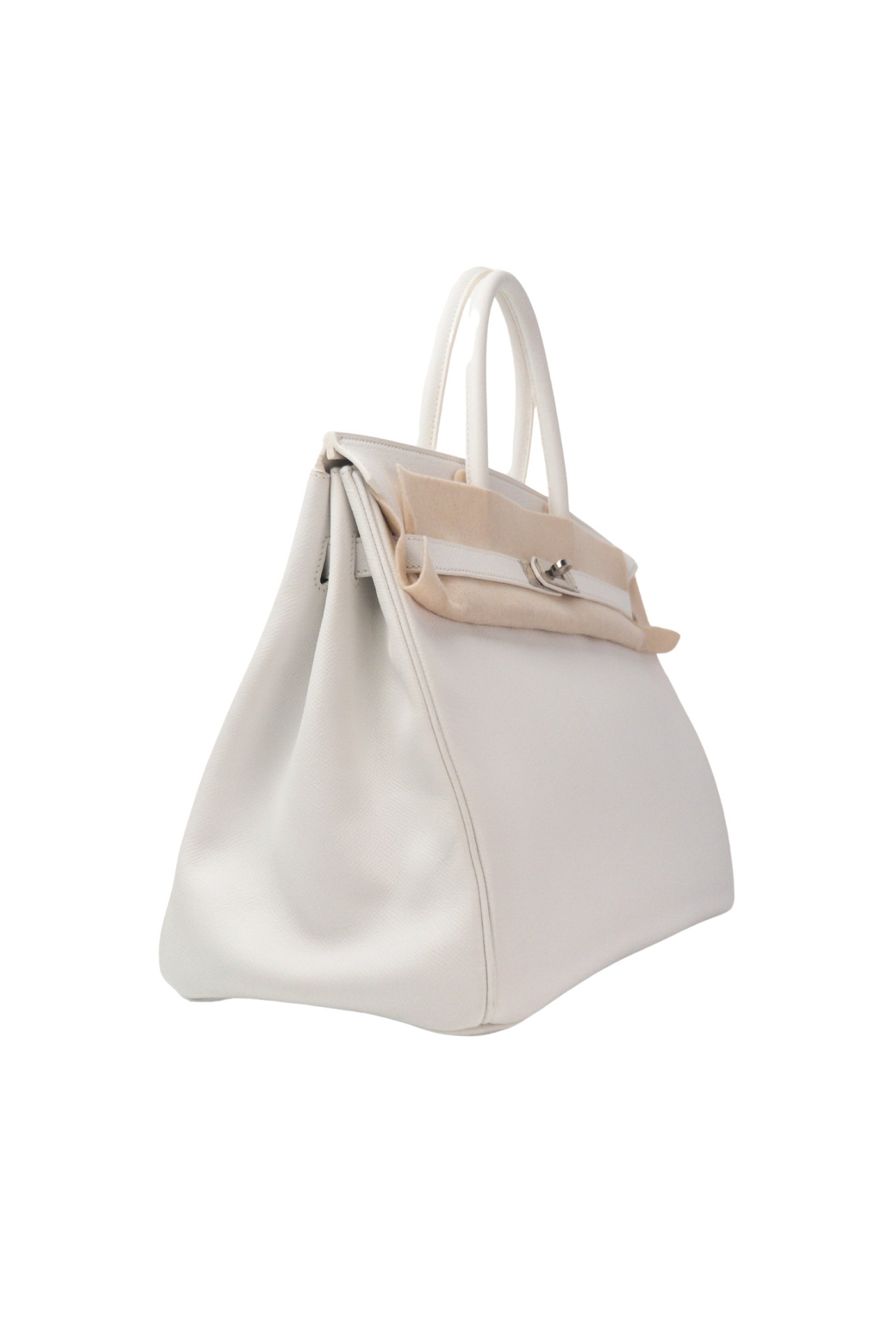 Birkin 35 Blanc Palladium Hardware Epsom □K