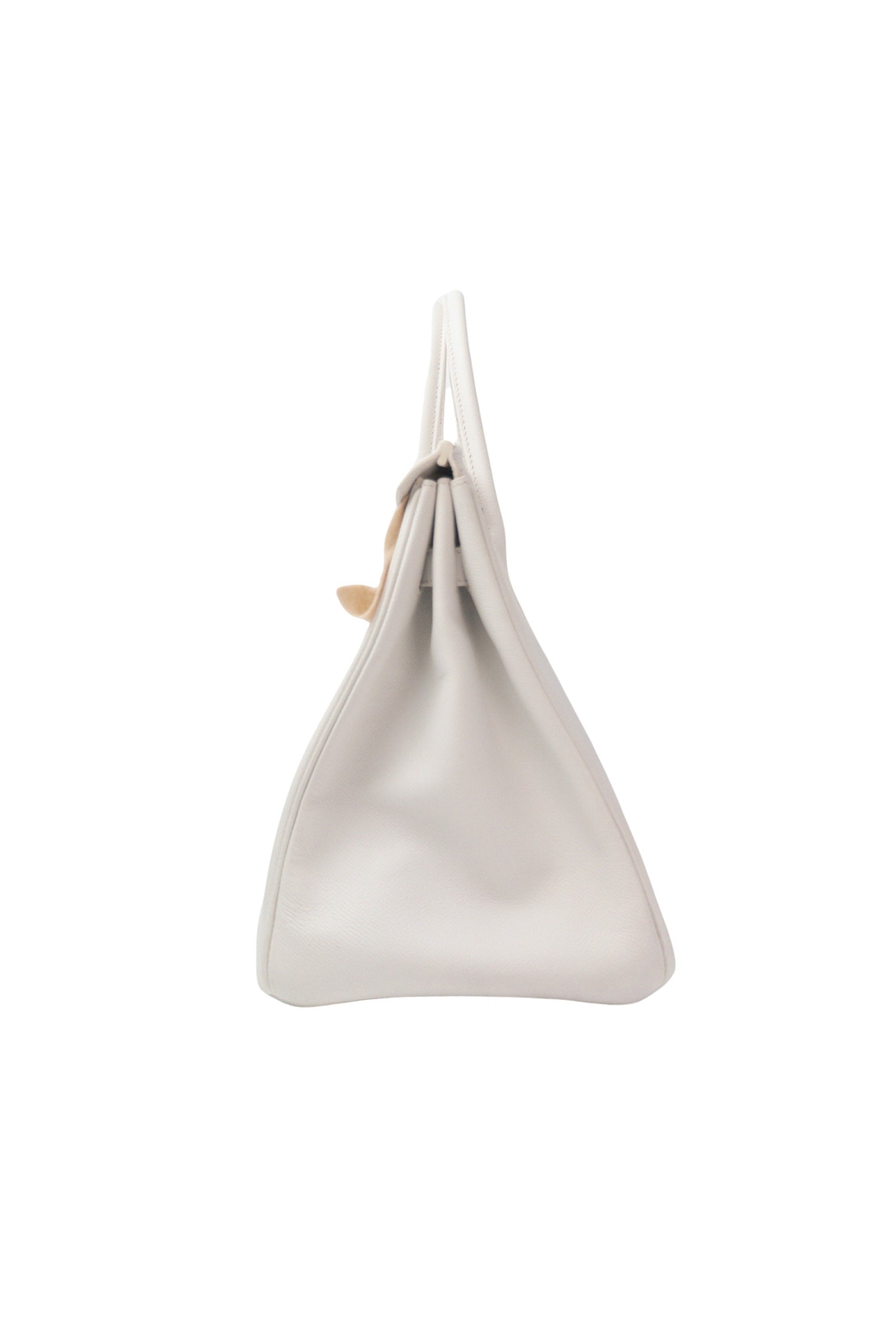 Birkin 35 Blanc Palladium Hardware Epsom □K
